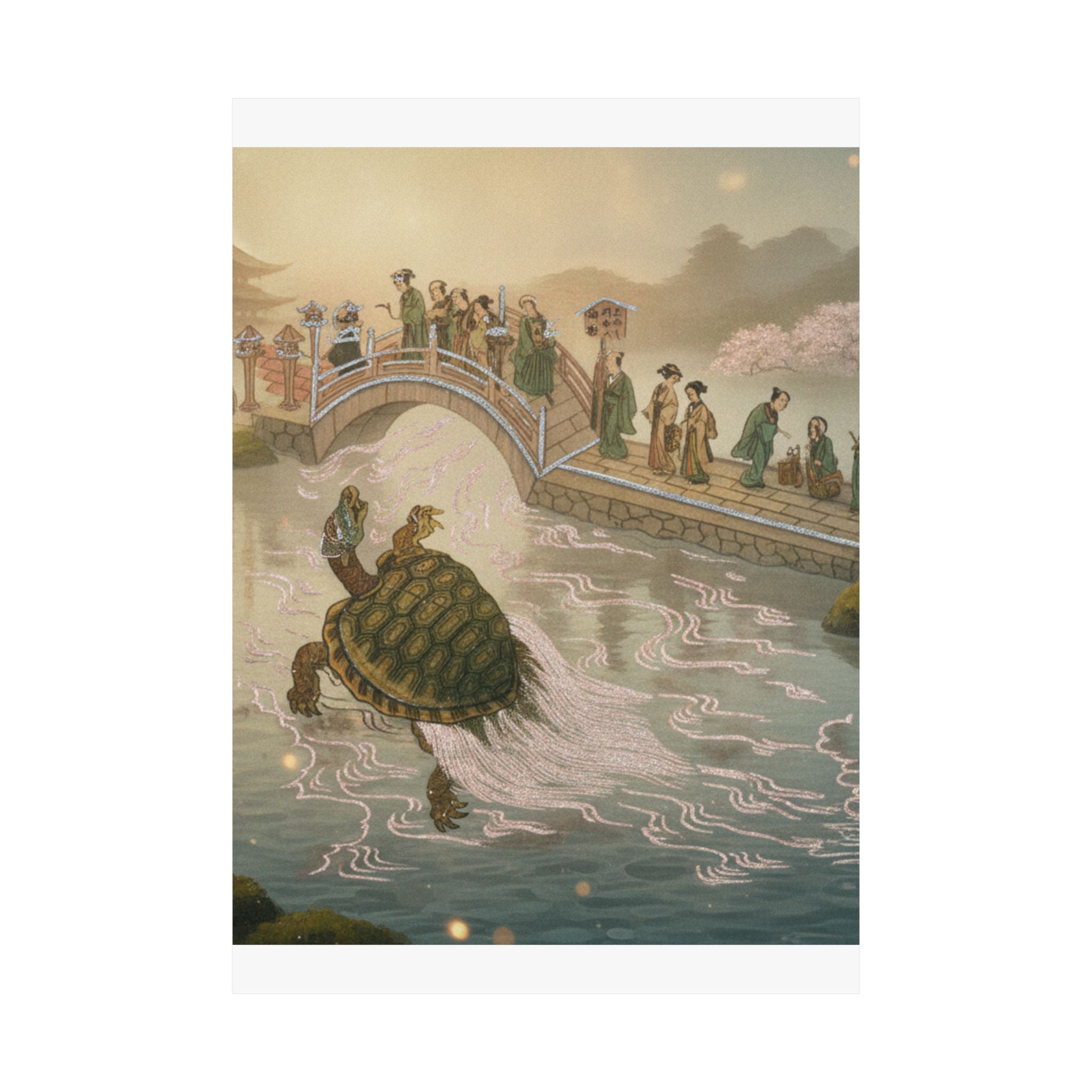Scenic Nature — Shinabazu Benten Kaicho: Ceremony Of Worshipping Benten At Shinabazu Temple — Matte Poster
