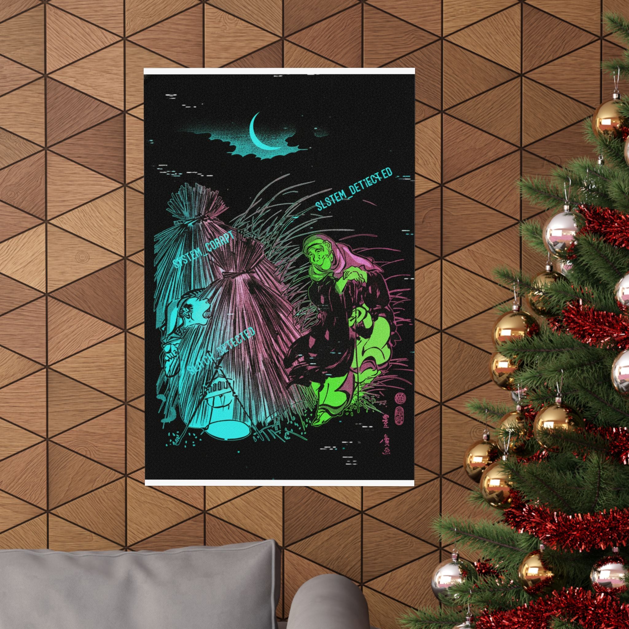 Glitch Culture — Trapping The Fox — Matte Poster