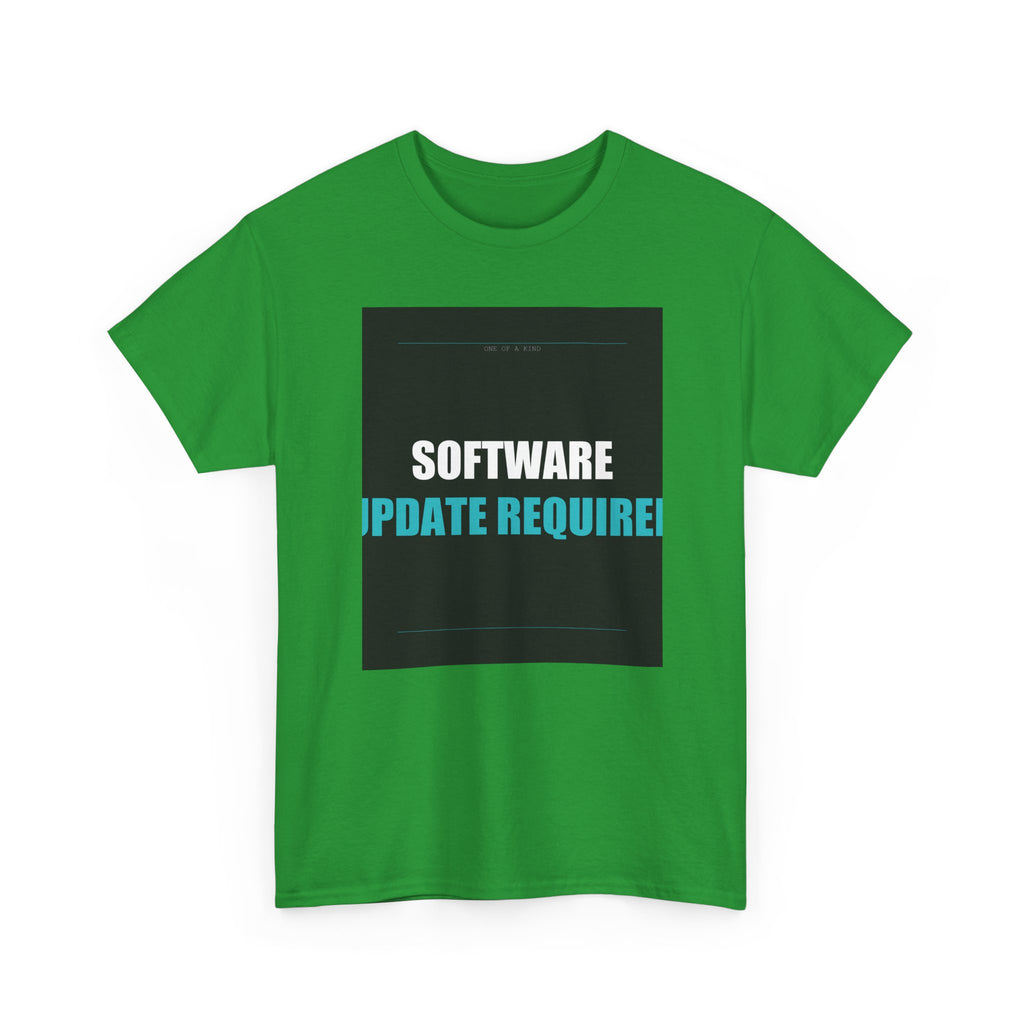 SOFTWARE UPDATE REQUIRED Cyan Type Graphic Tee