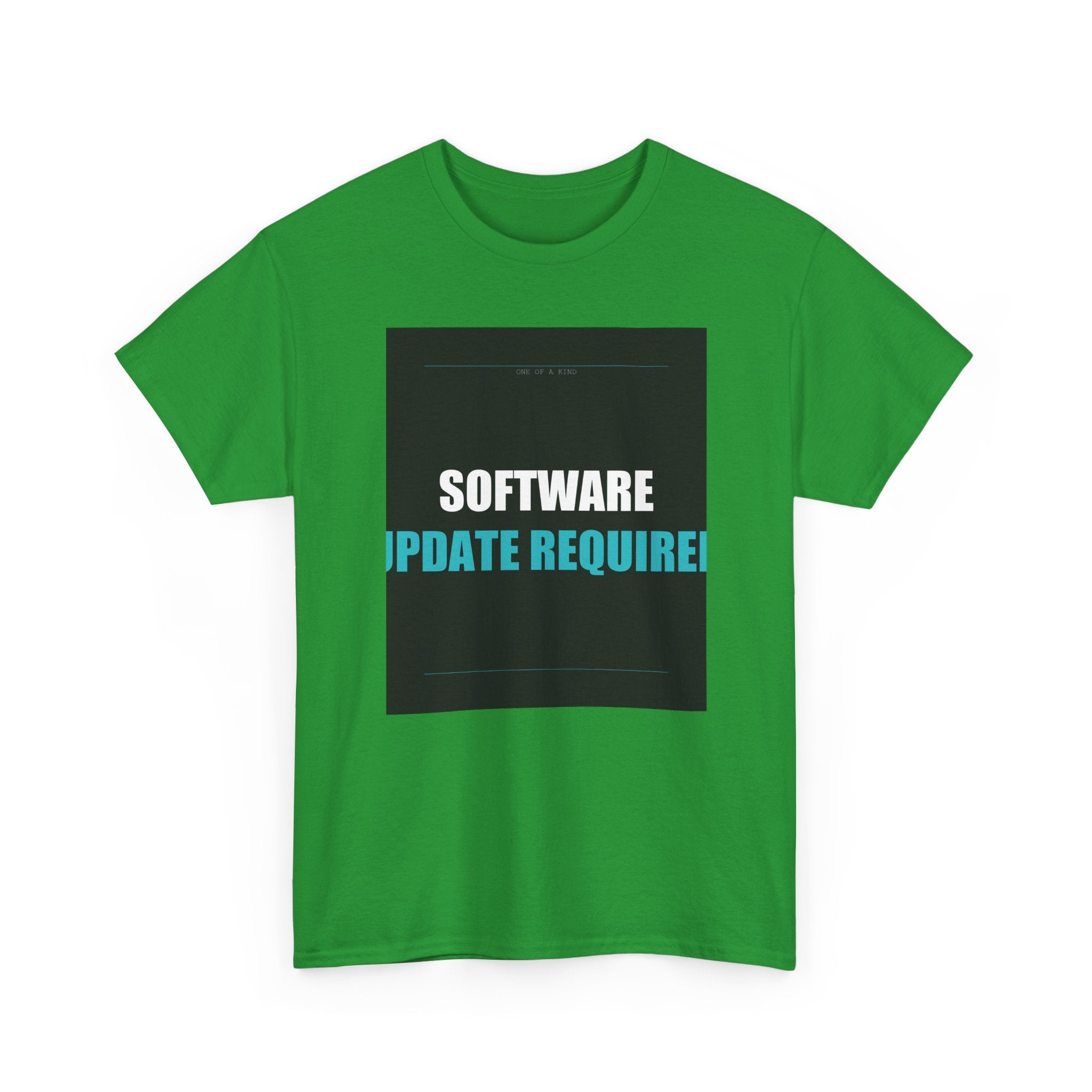 SOFTWARE UPDATE REQUIRED Cyan Type Graphic Tee