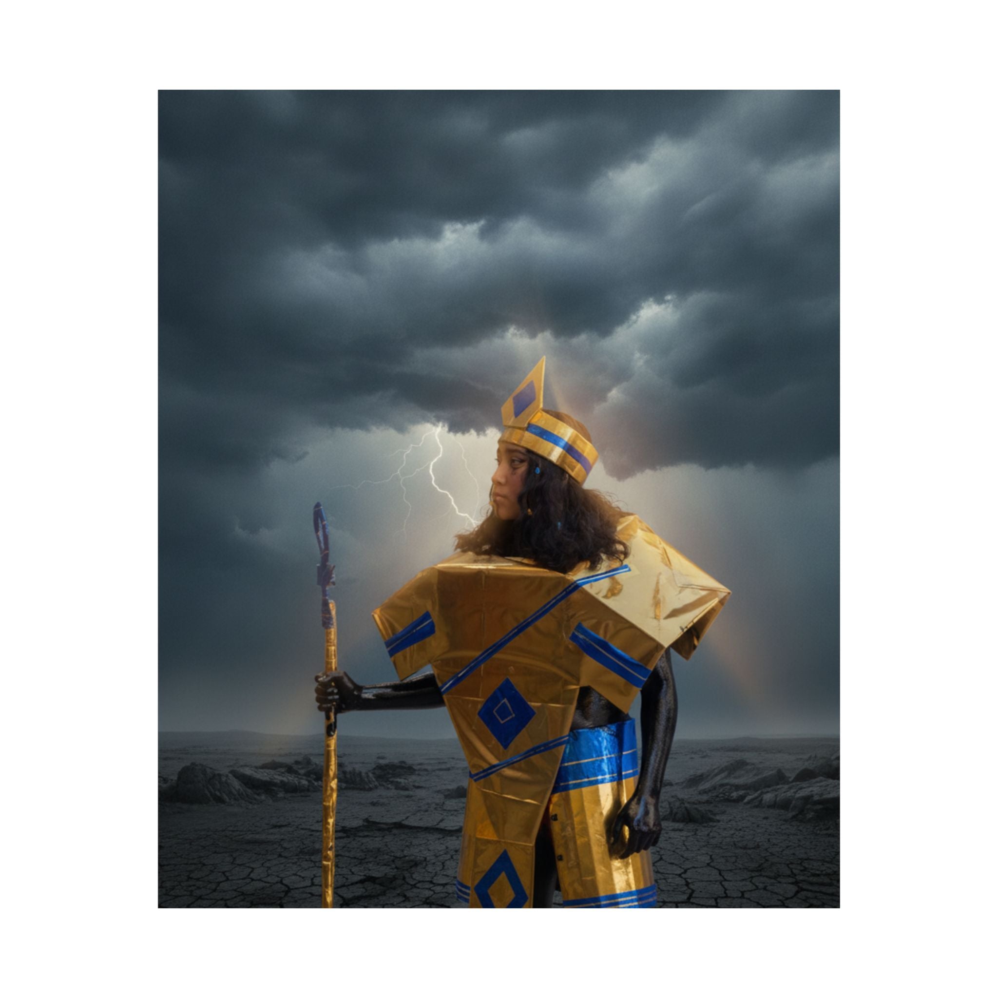 Dramatic Storm — Person — Matte Poster