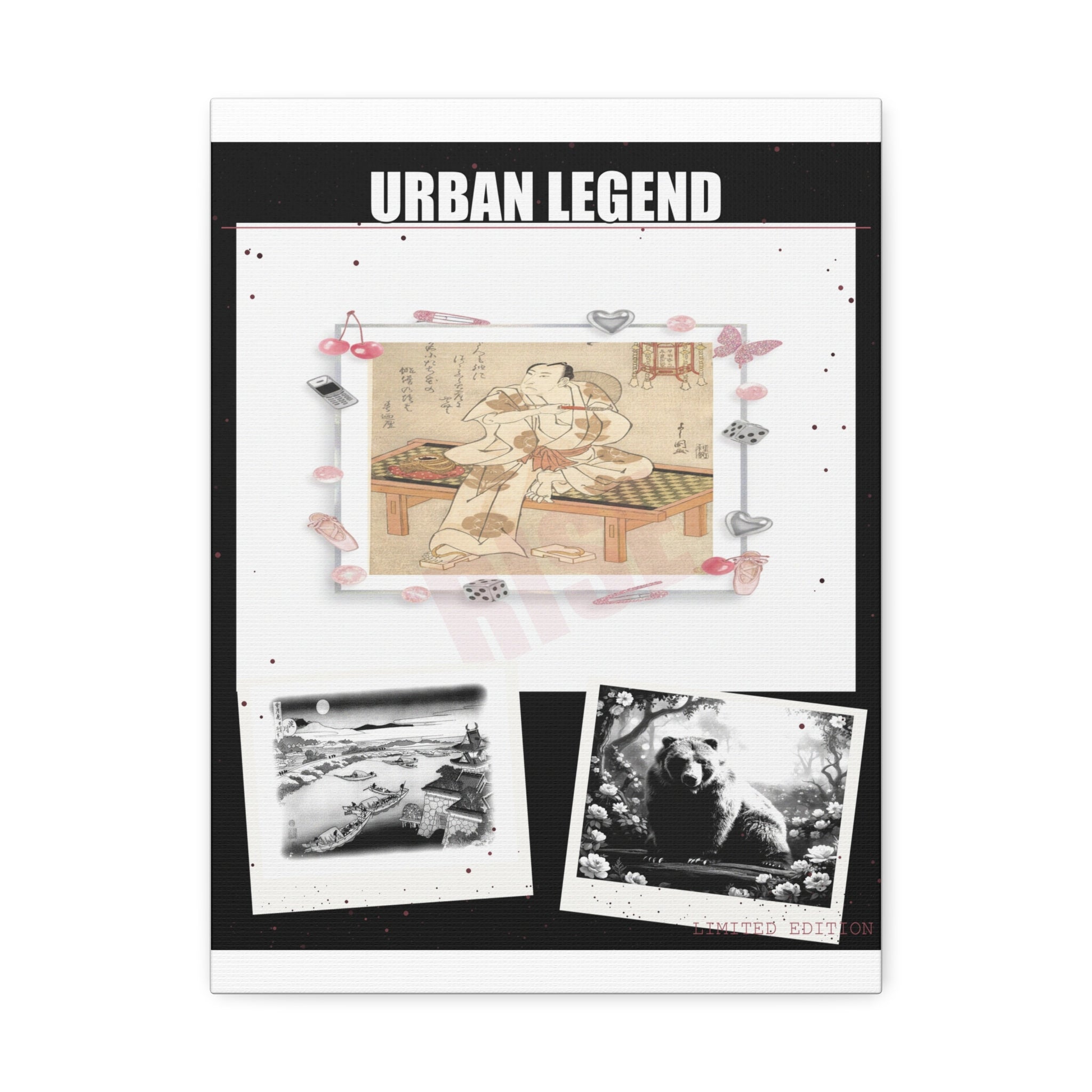 Clothing Collage Wall Art canvas print — product view 4