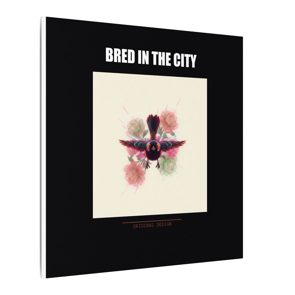 BRED IN THE CITY Flying Bird & Roses Matte Canvas