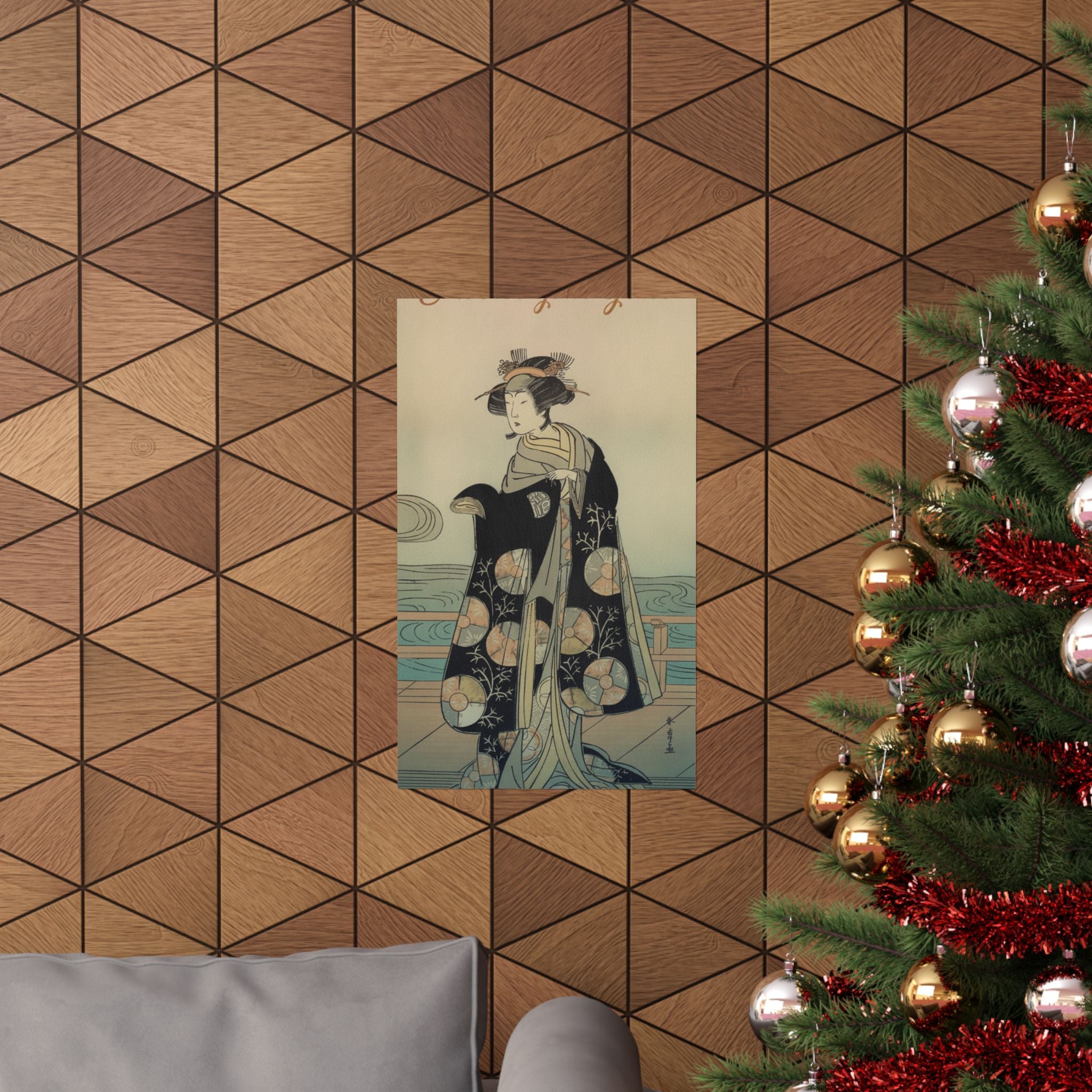 Affirmation — Yoshizawa Iroha As A Woman Standing On The Engawa Of A House By A River — Matte Poster