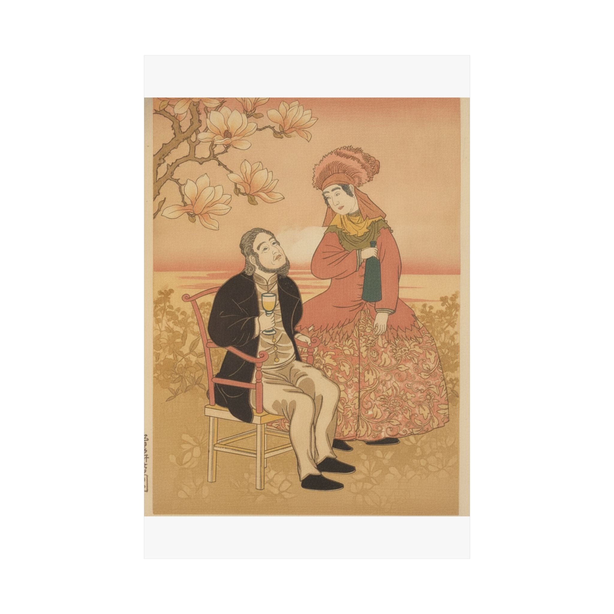 Southern Sunset — France, From The Series Pictures Of People From Foreign Lands (Gaikoku Jinbutsu  — Matte Poster