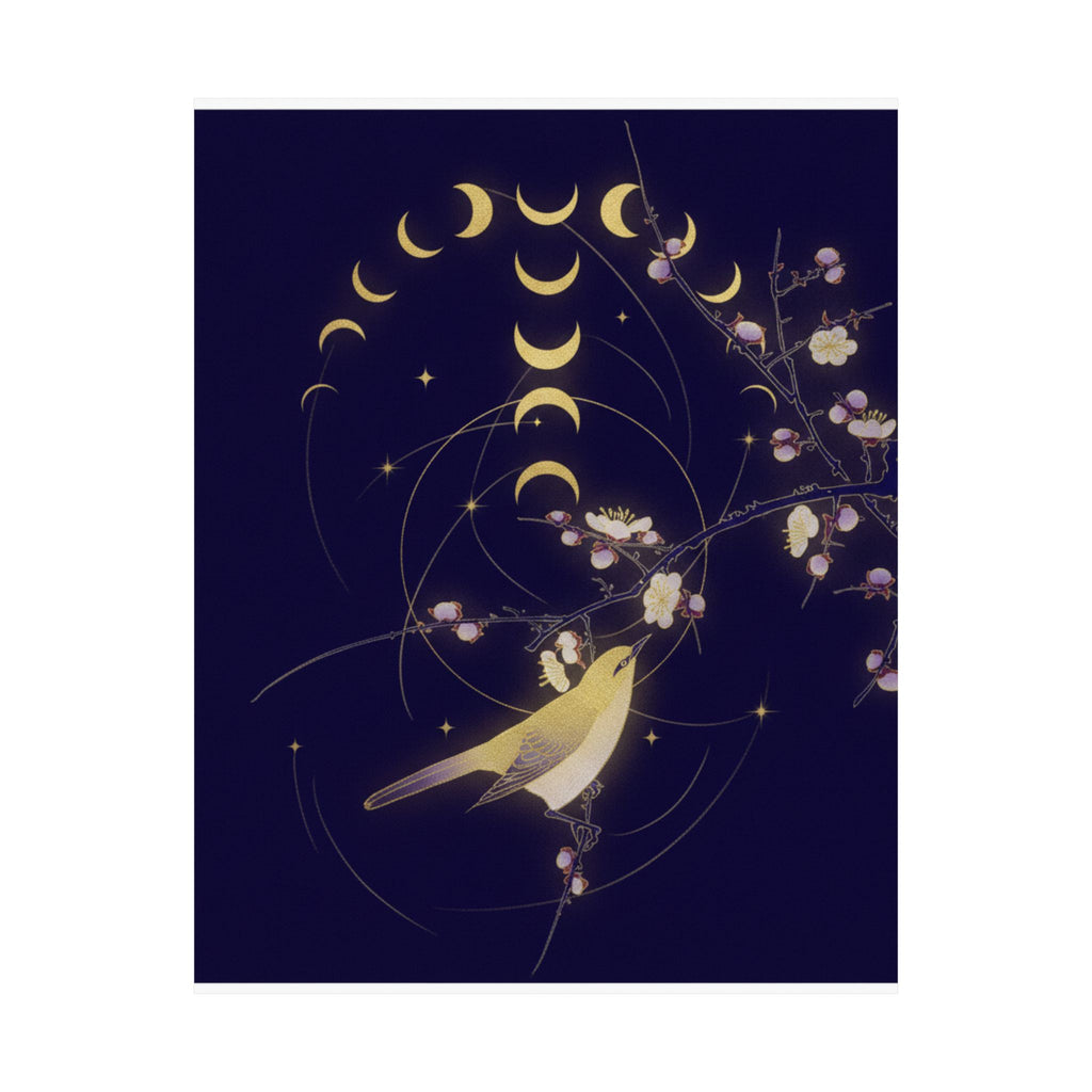 Celestial — New Moon; Nightingale On A Plum Branch — Matte Poster