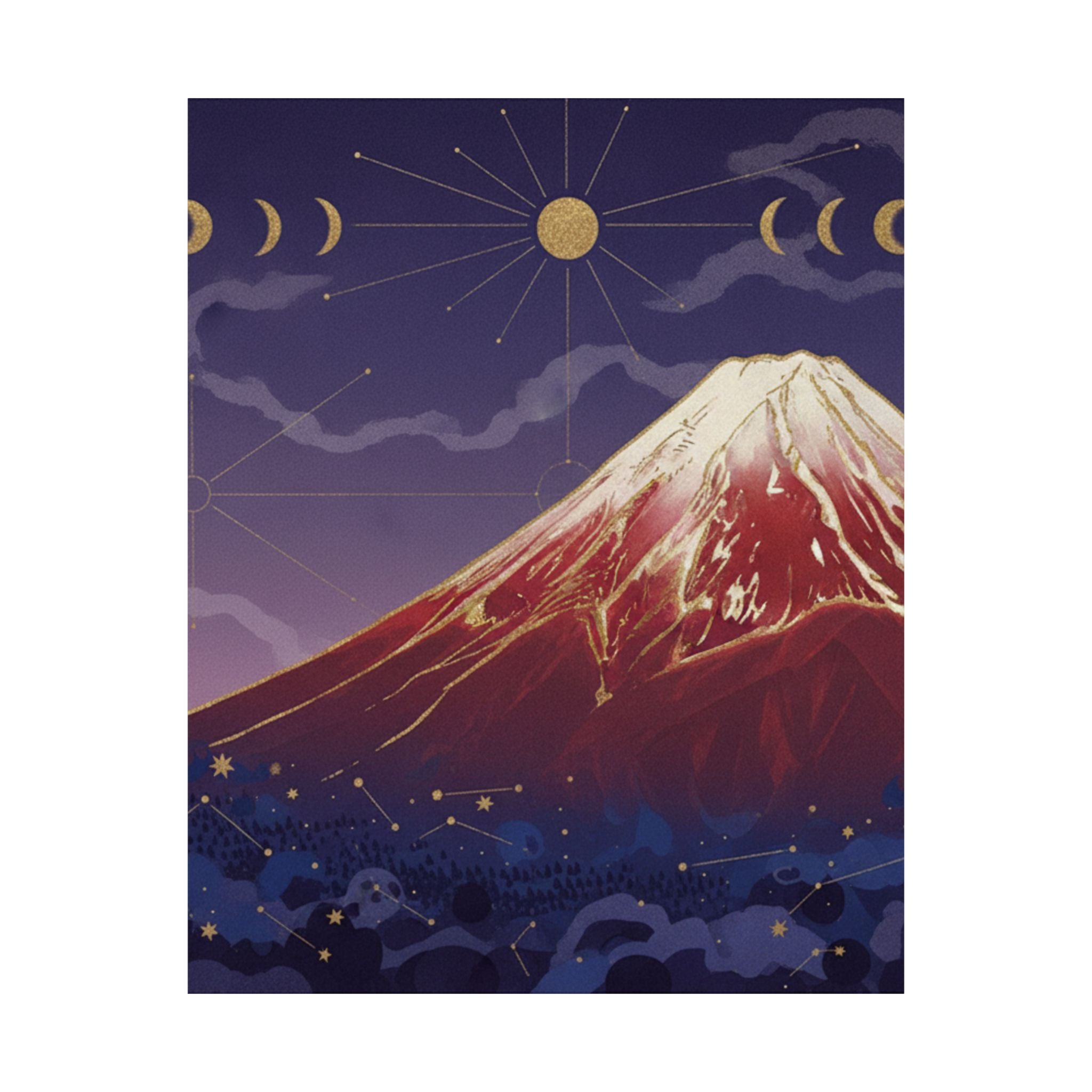 Celestial — South Wind, Clear Sky (Gaifū Kaisei), Also Known As Red Fuji, From The Series Th — Matte Poster