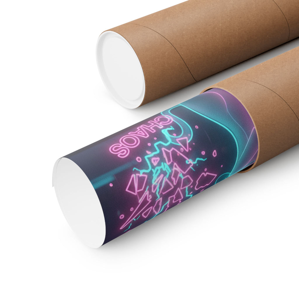 Neon Noir — Cat — Matte Poster