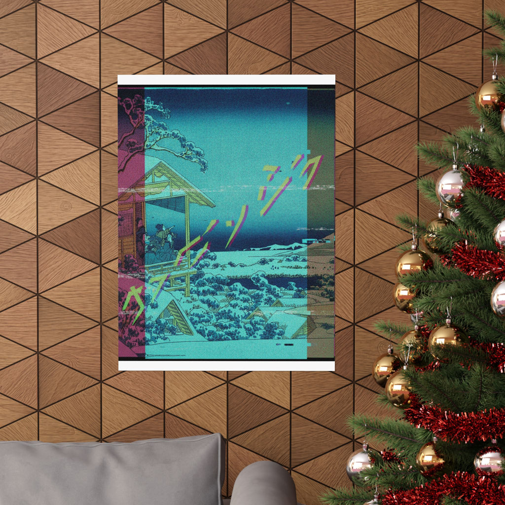 Glitch Culture — Morning After The Snow At Koishikawa In Edo (Koishikawa Yuki No Ashita),  From T — Matte Poster
