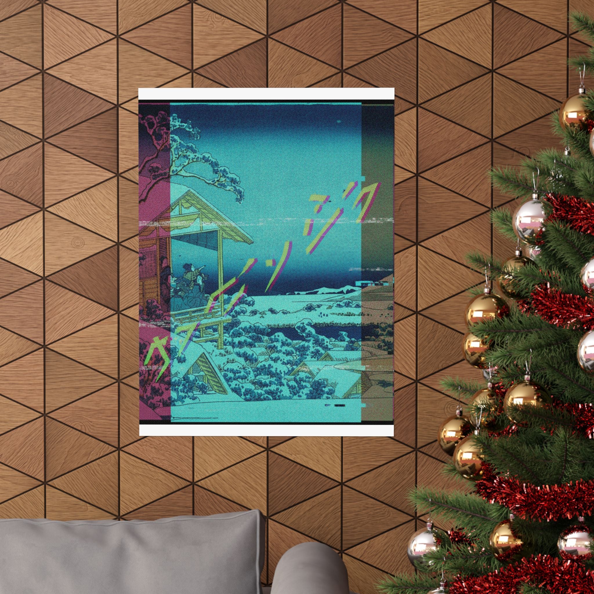 Glitch Culture — Morning After The Snow At Koishikawa In Edo (Koishikawa Yuki No Ashita),  From T — Matte Poster