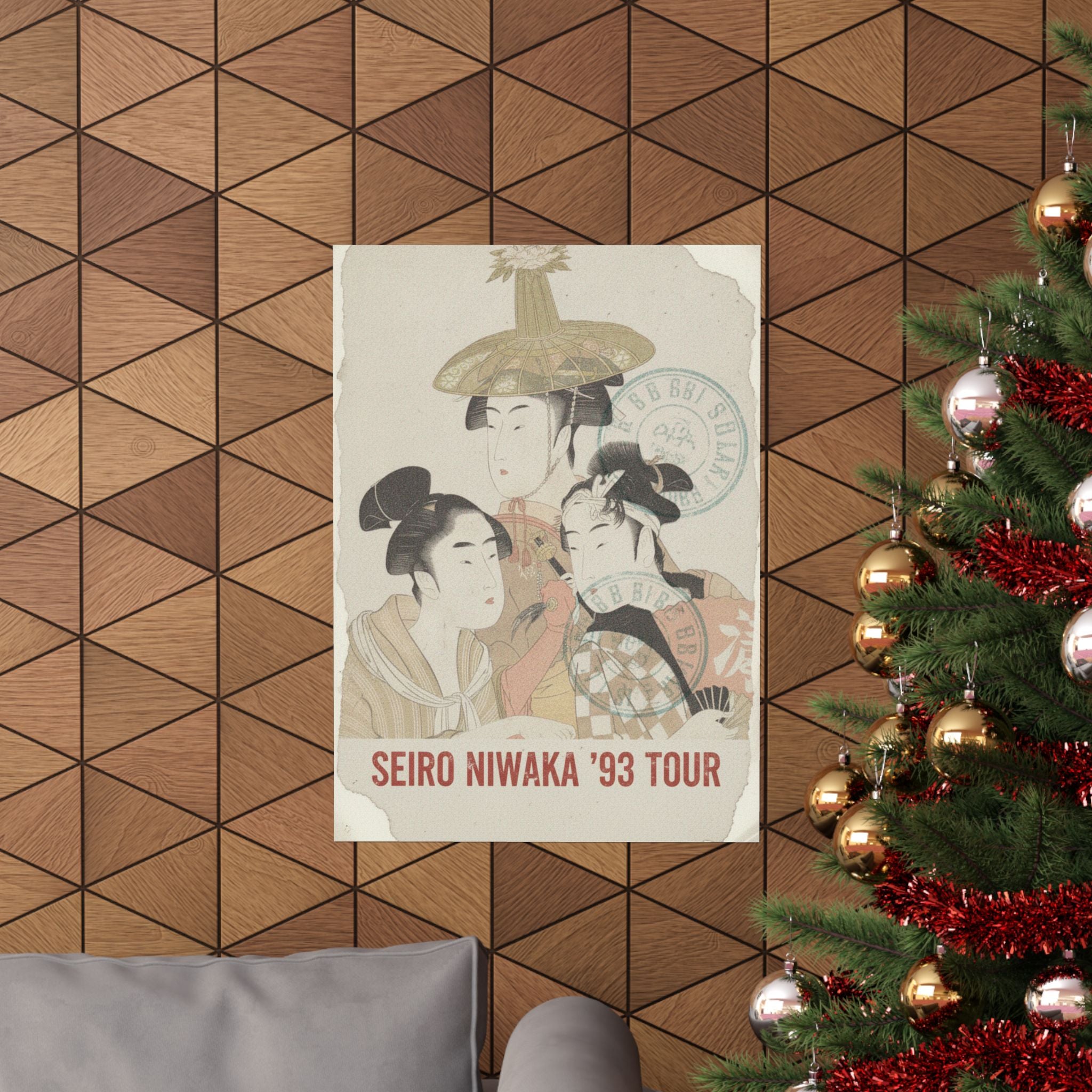 Vintage Bootleg — Seiro Niwaka Onna Geisha No Bu Tojin Shishi Sumo — Matte Poster