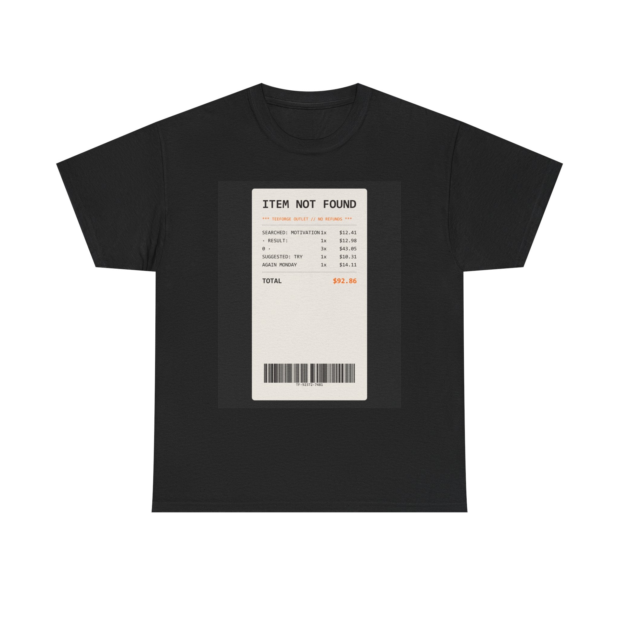 ITEM NOT FOUND graphic tee by Zukkay