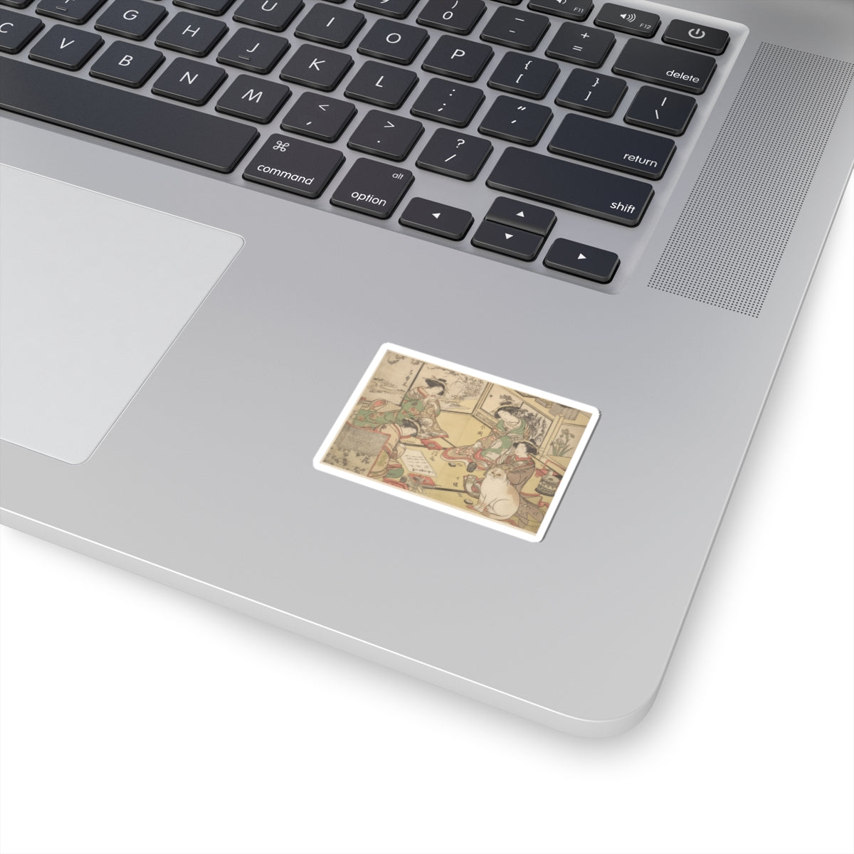 Botanical — Four Oiran Of The House Called Kadokana-Ya Playing The Game Of Ko-Awase (Incense — Kiss-Cut Sticker