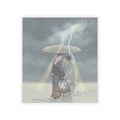 Dramatic Storm — Ebisu And Benten Walking In The Snow — Kiss-Cut Sticker