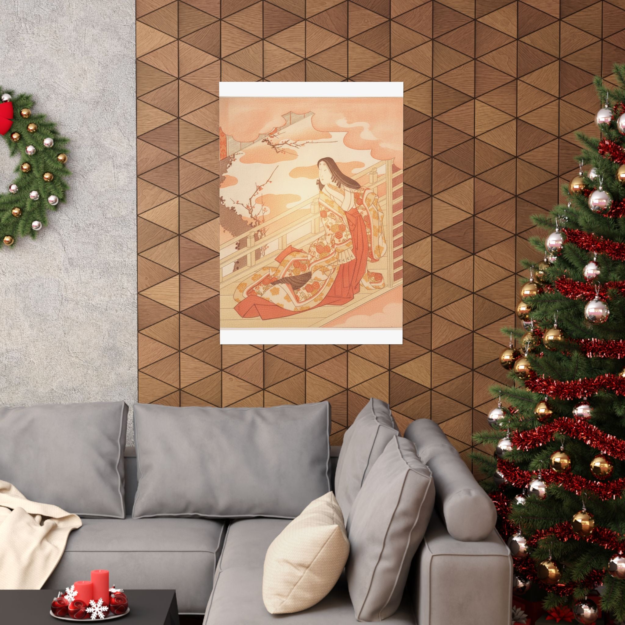 Southern Sunset — Court Lady Praising The Plum Blossom — Matte Poster