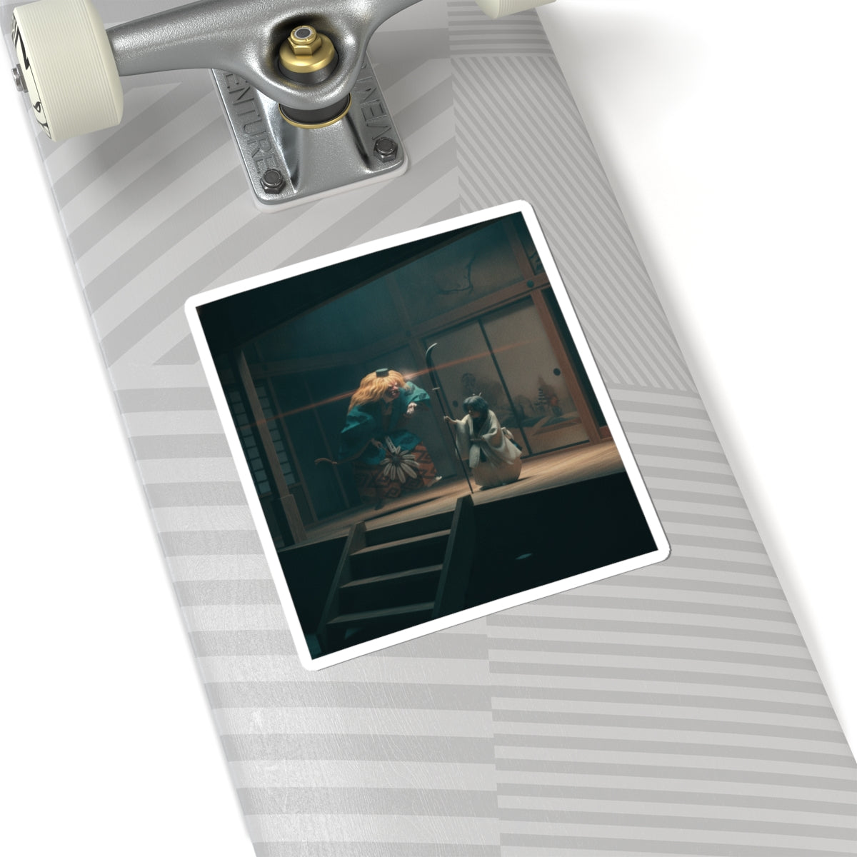 Cinematic — Scene From Noh Dance — Kiss-Cut Sticker