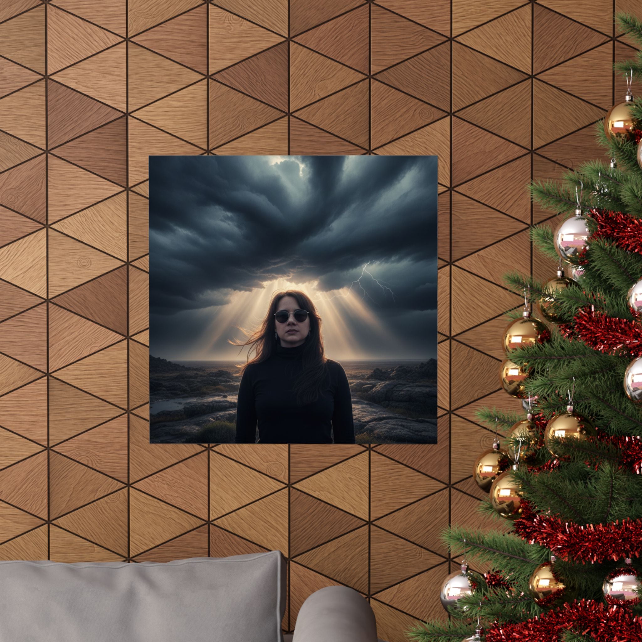 Dramatic Storm — Person — Matte Poster
