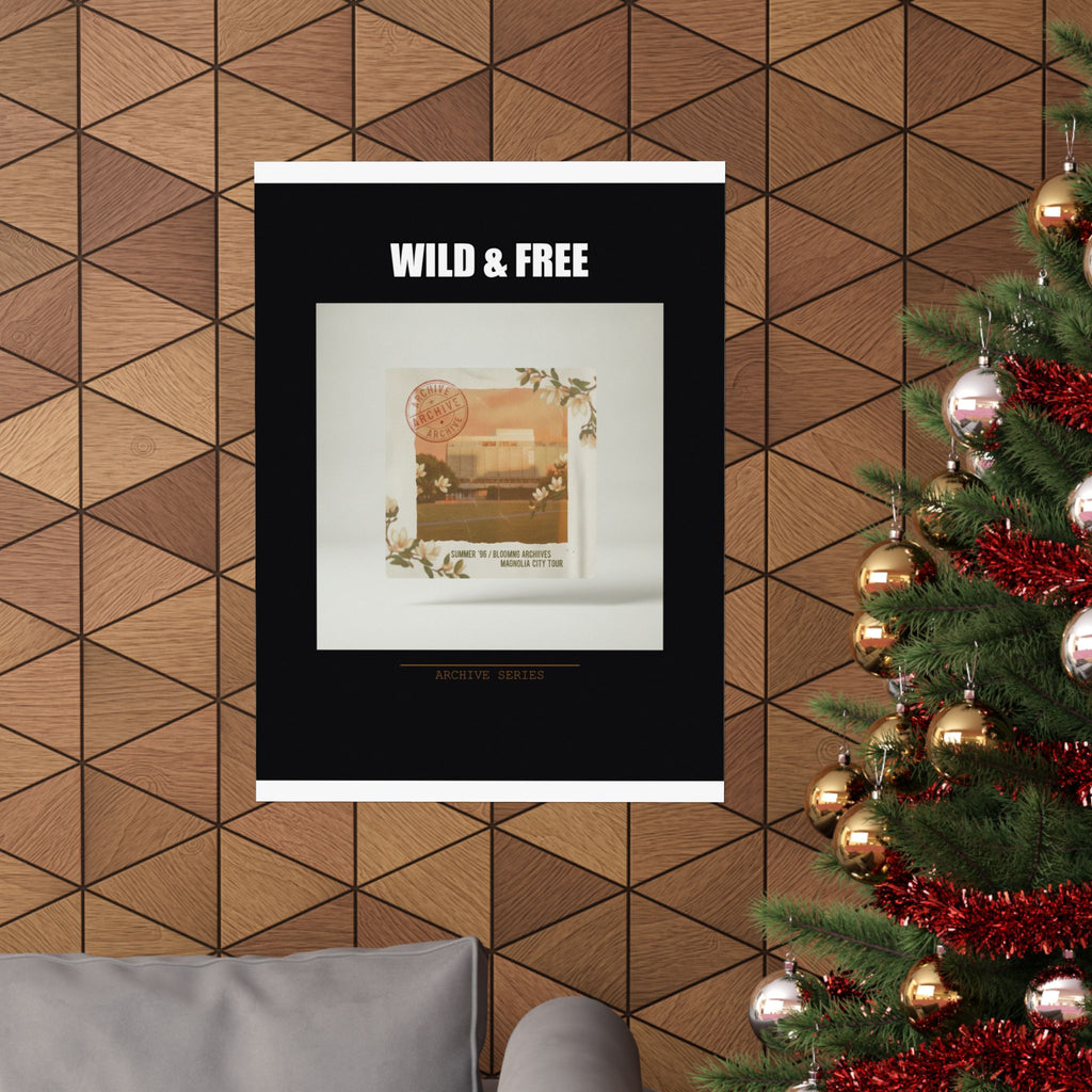 WILD & FREE Vintage Magnolia Archive Matte Poster