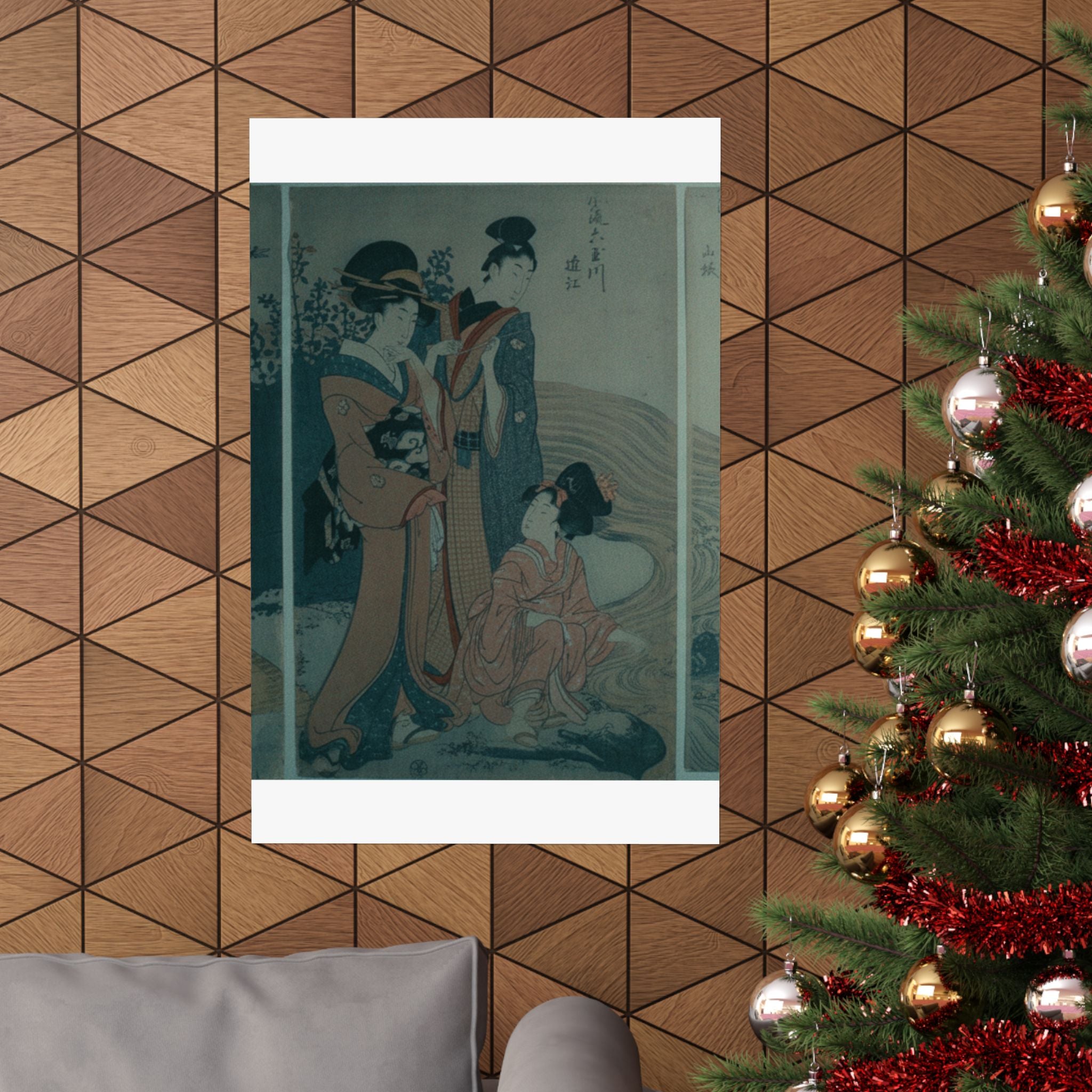 Cinematic — Women And Children On The Banks Of A Stream — Matte Poster