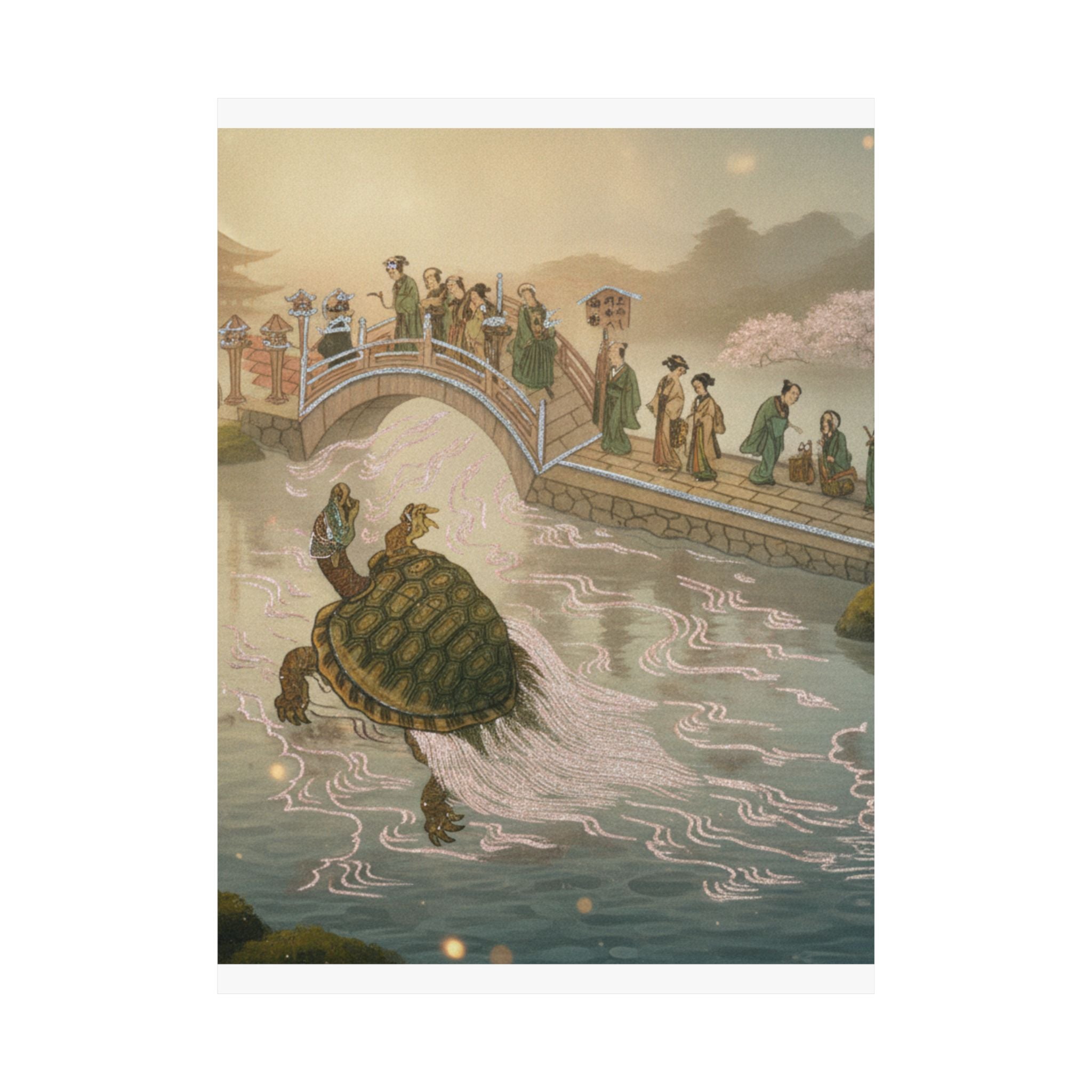Scenic Nature — Shinabazu Benten Kaicho: Ceremony Of Worshipping Benten At Shinabazu Temple — Matte Poster