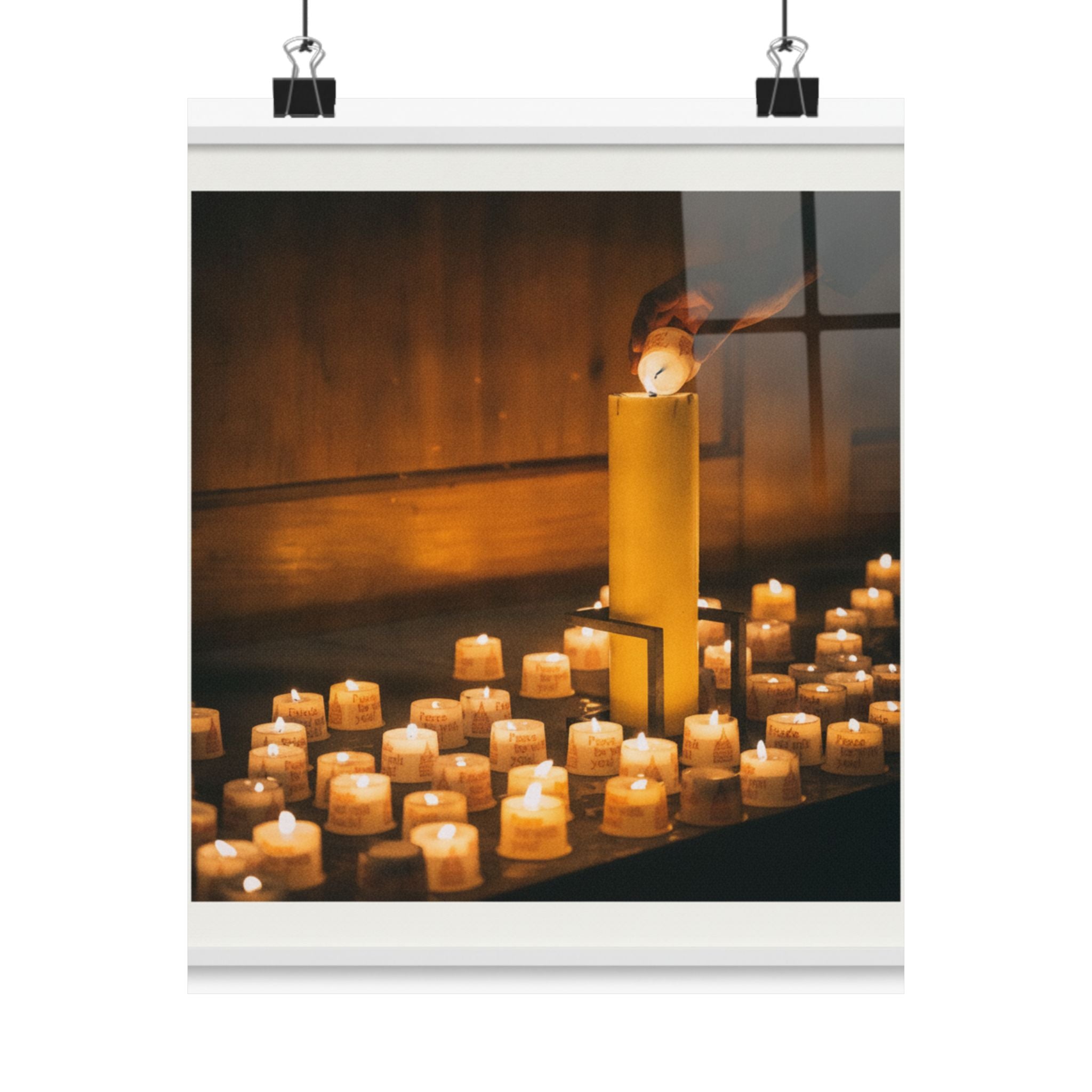 Watercolor — Candle — Matte Poster