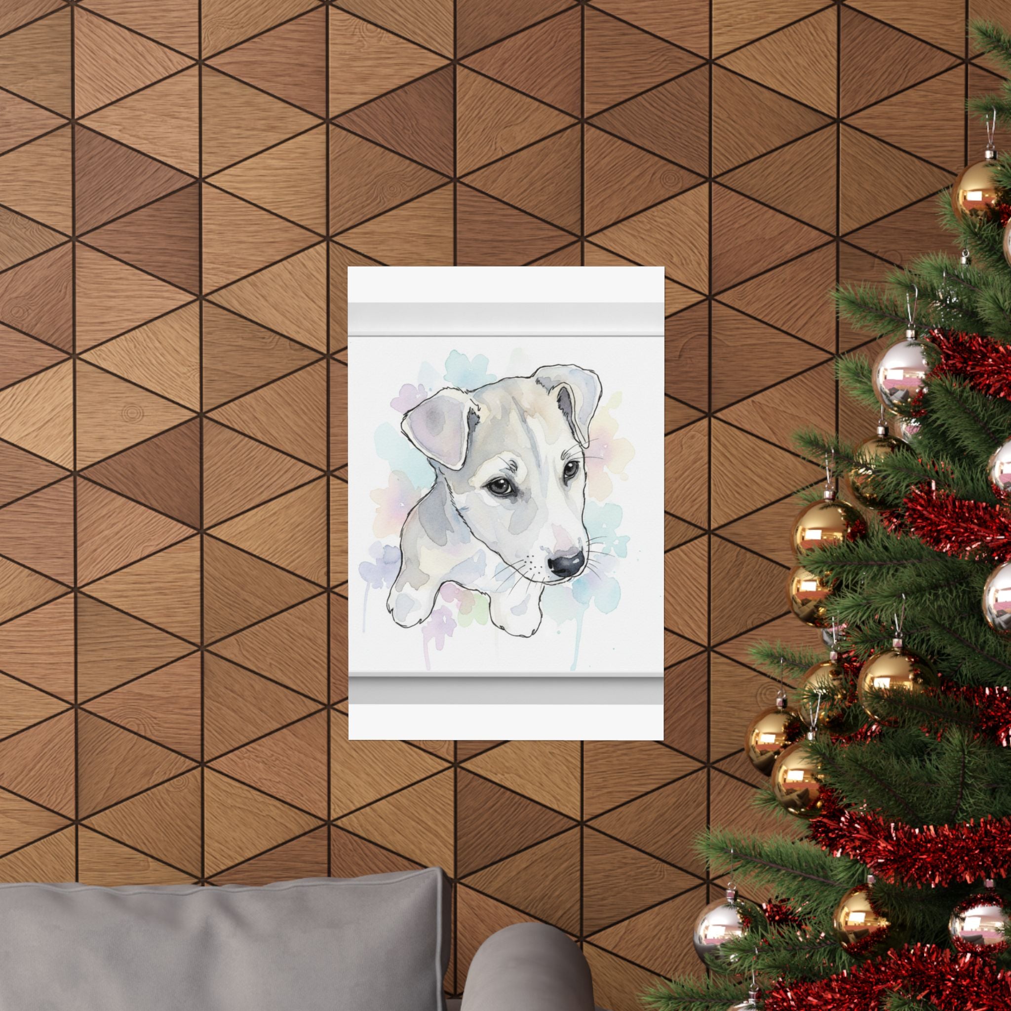 Watercolor — Dog — Matte Poster