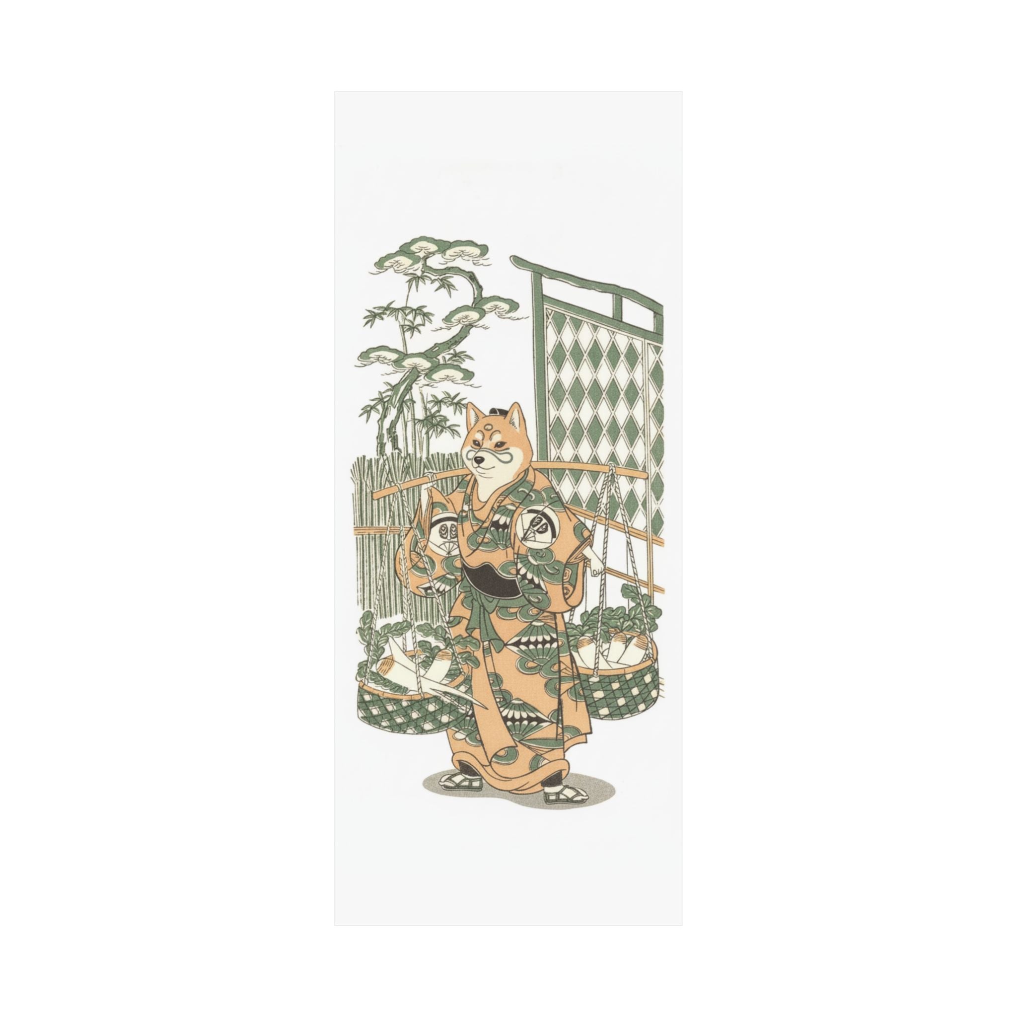 Ecommerce Main — Kabuki Actor Onoe Kikugorō I In The Belle Of Asakusa Temple (Keisei Asakusa No K — Matte Poster
