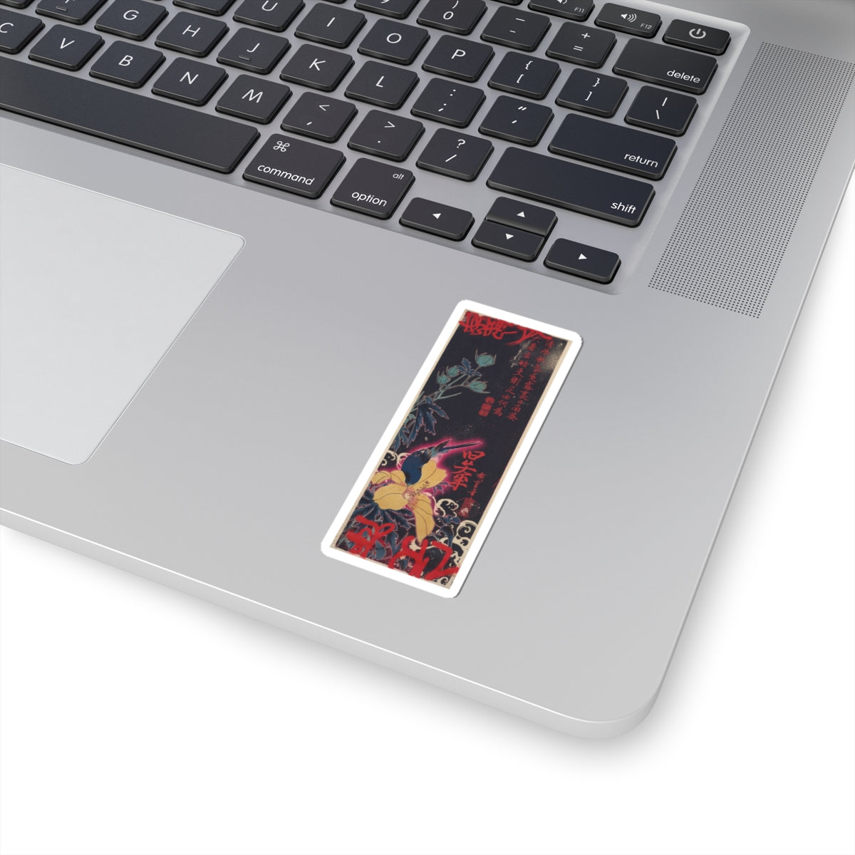 Japanese Street — Blue Bird — Kiss-Cut Sticker