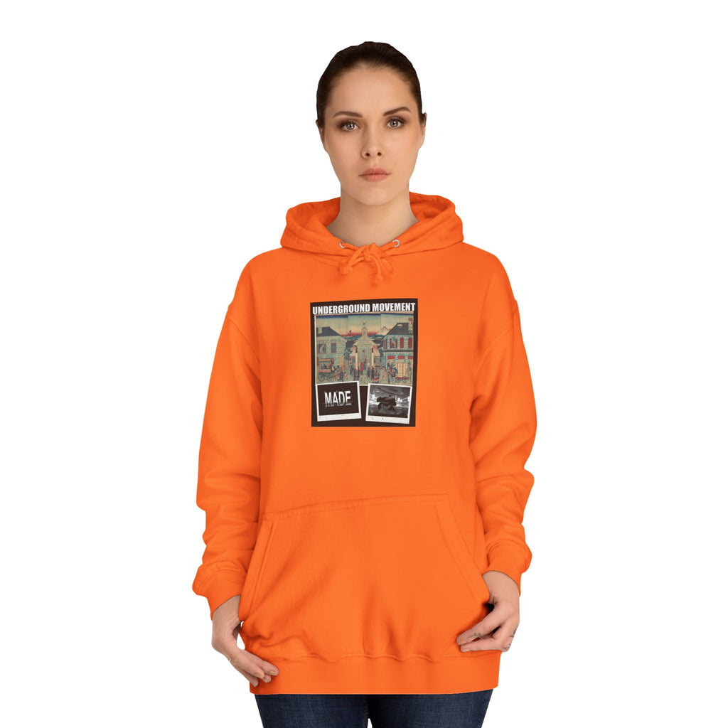 UNDERGROUND MOVEMENT | Illustration Of Foreign Residences And The Catholic Church In Yokohama (Yokohama Collage Tee — Hoodie