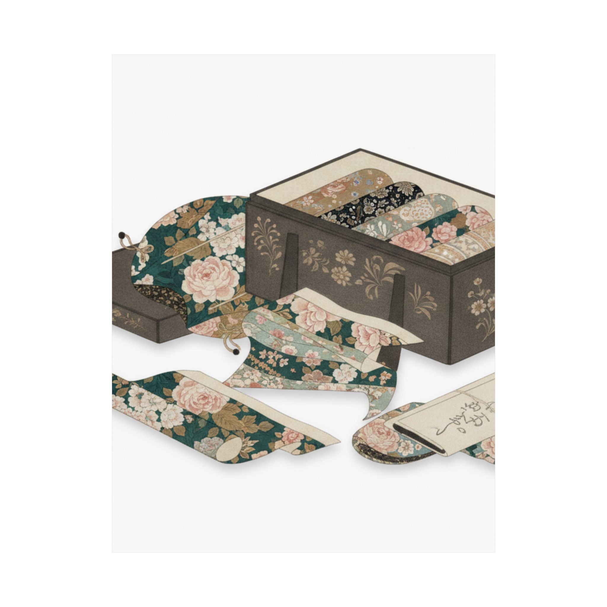 Ecommerce Main — Box With Draperies — Matte Poster