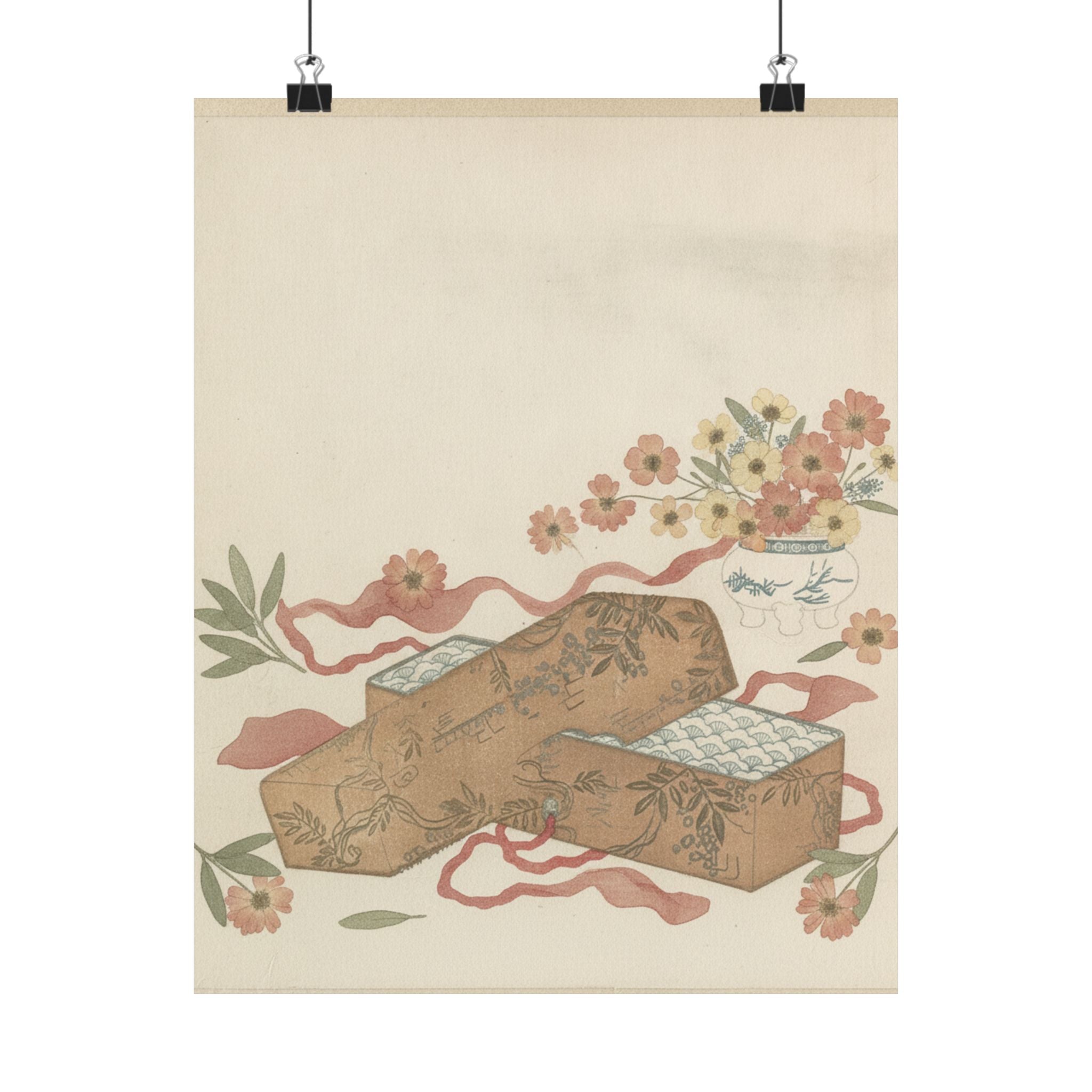 Botanical — Letter-Box With Letter And Potted Flower — Matte Poster