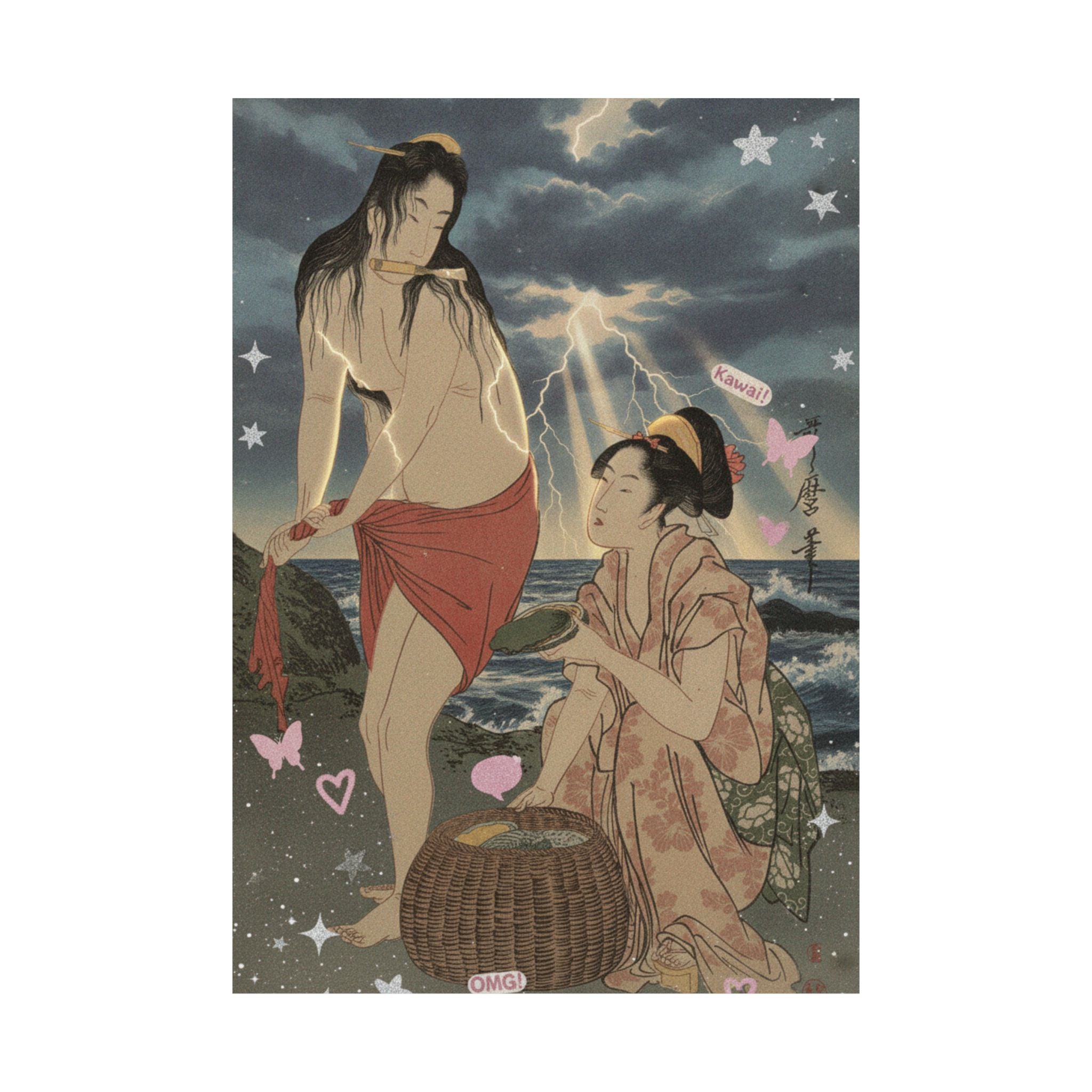 Dramatic Storm — Abalone Divers — Matte Poster