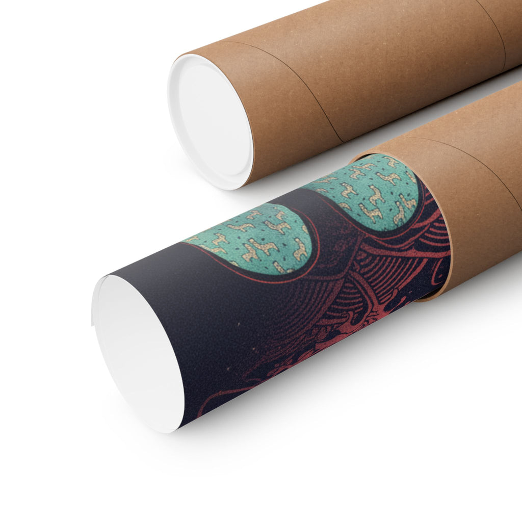 Japanese Street — Dog — Matte Poster