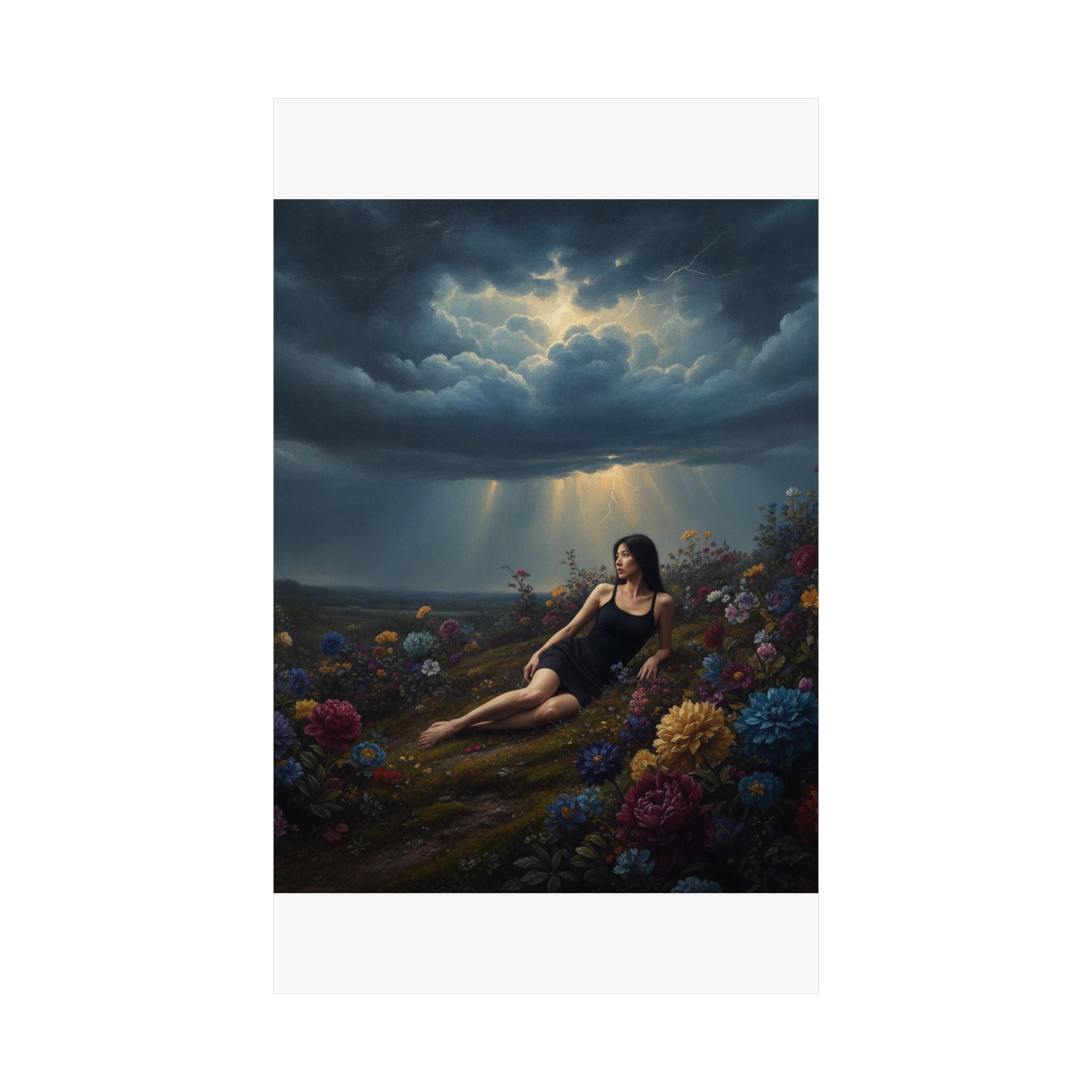 Dramatic Storm — Person — Matte Poster
