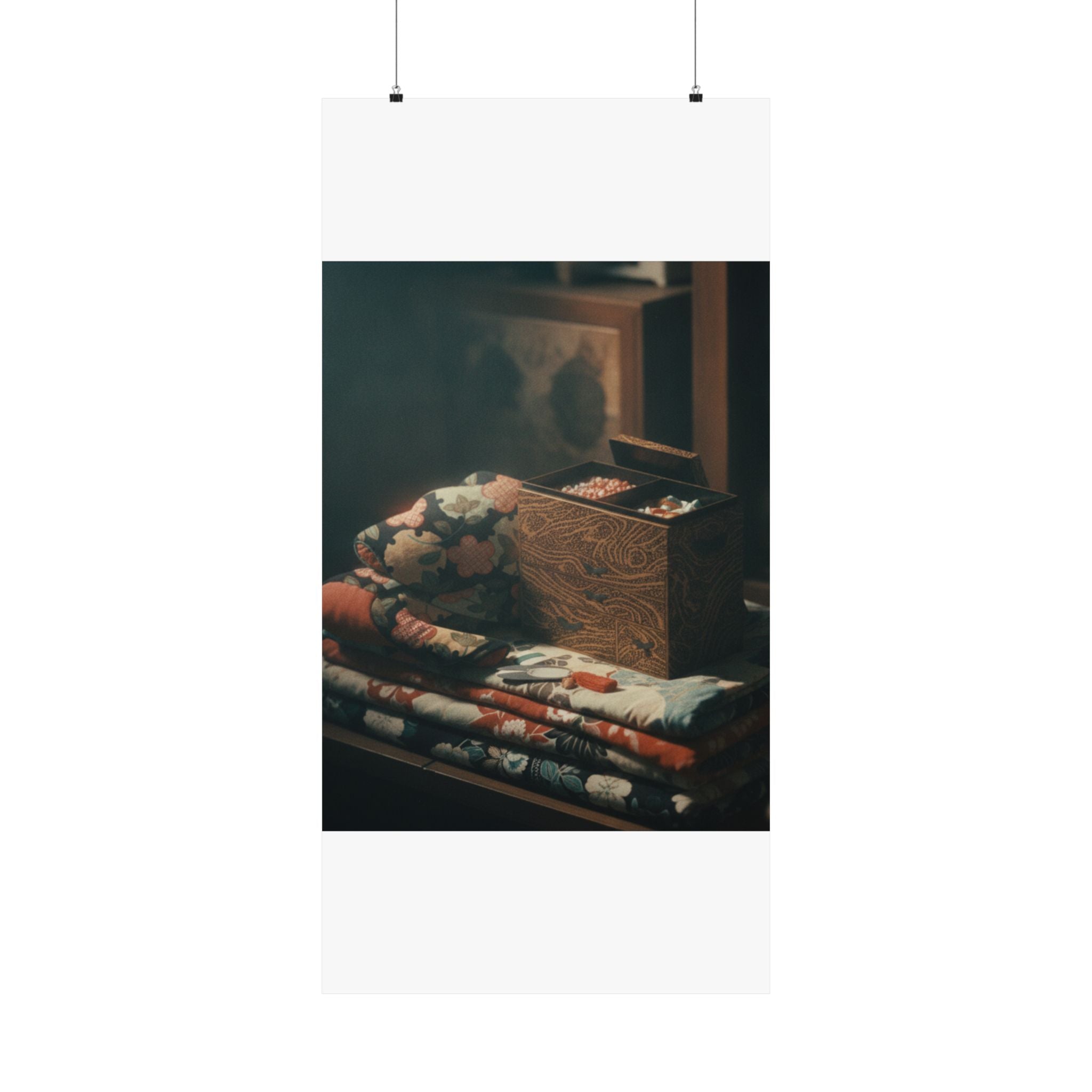 Cinematic — Lady'S Work-Box And Bed Clothing — Matte Poster