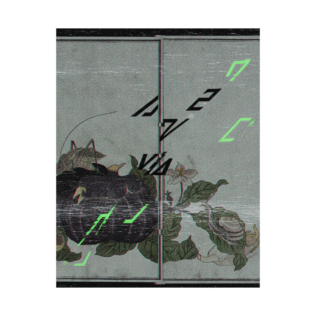 Glitch Culture — Land Snail (Katatsumuri); Giant Katydid (Kutsuwamushi), From The Picture Book Of — Matte Poster
