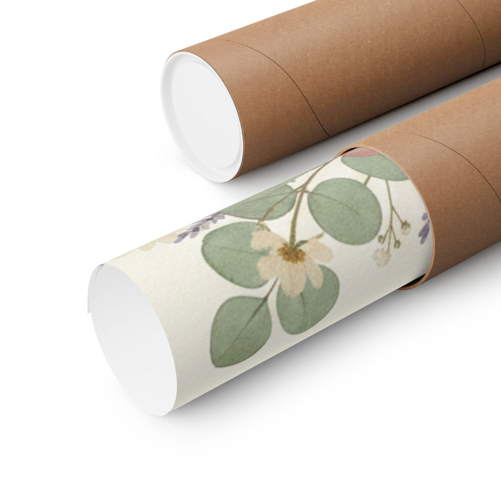 Pressed Lavender & Eucalyptus Garland Matte Poster