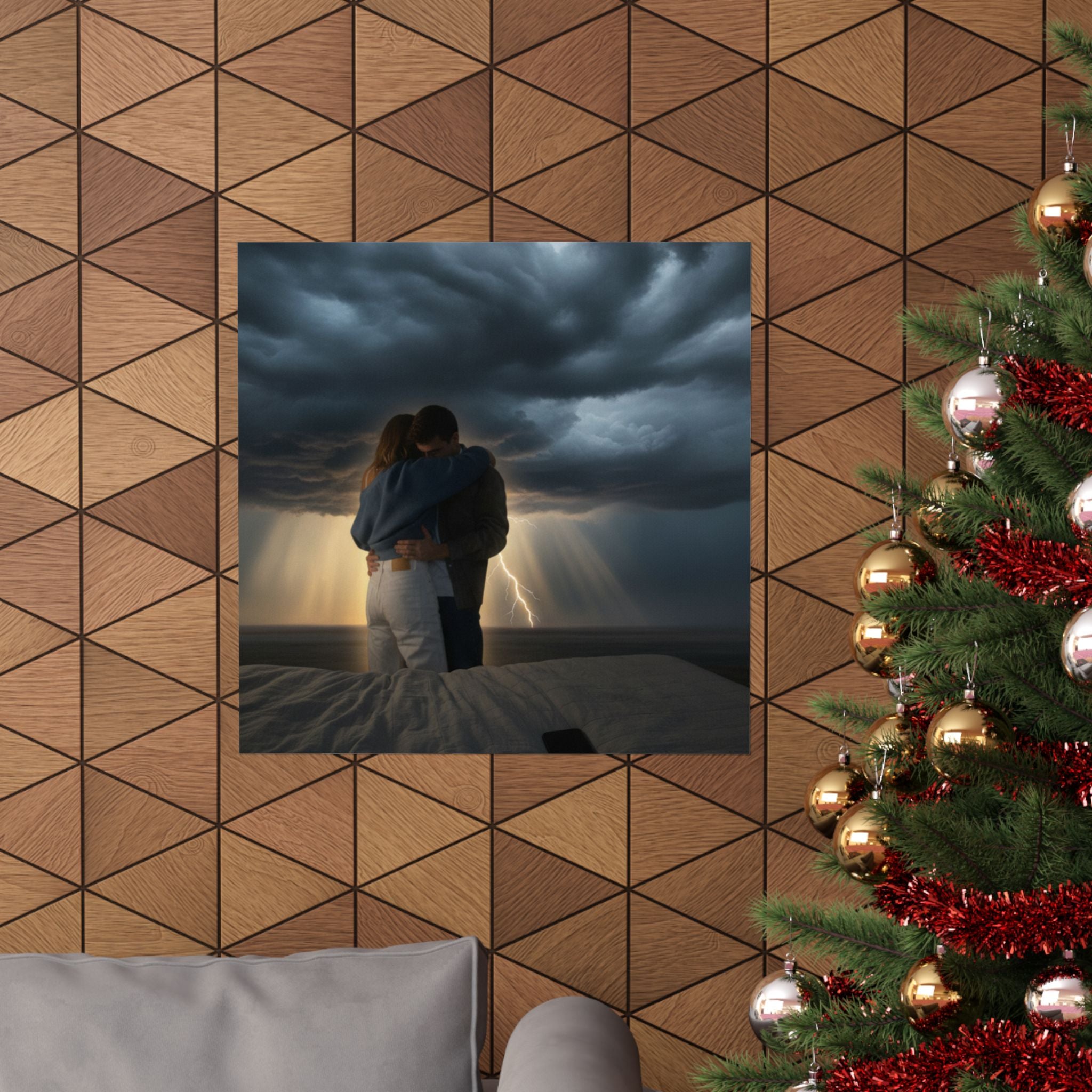 Dramatic Storm — Person — Matte Poster