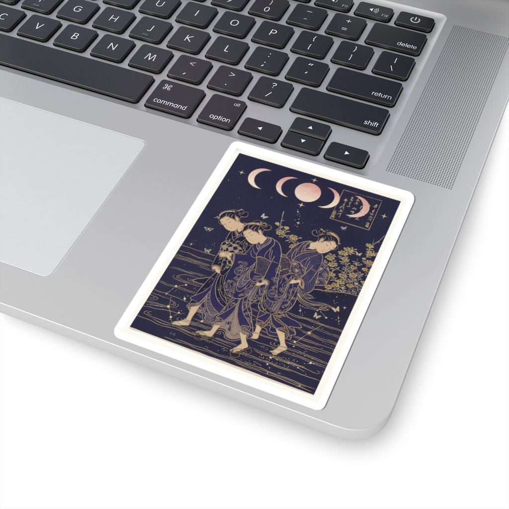 Celestial — The Tama River At Ide, Yamashiro Province — Kiss-Cut Sticker