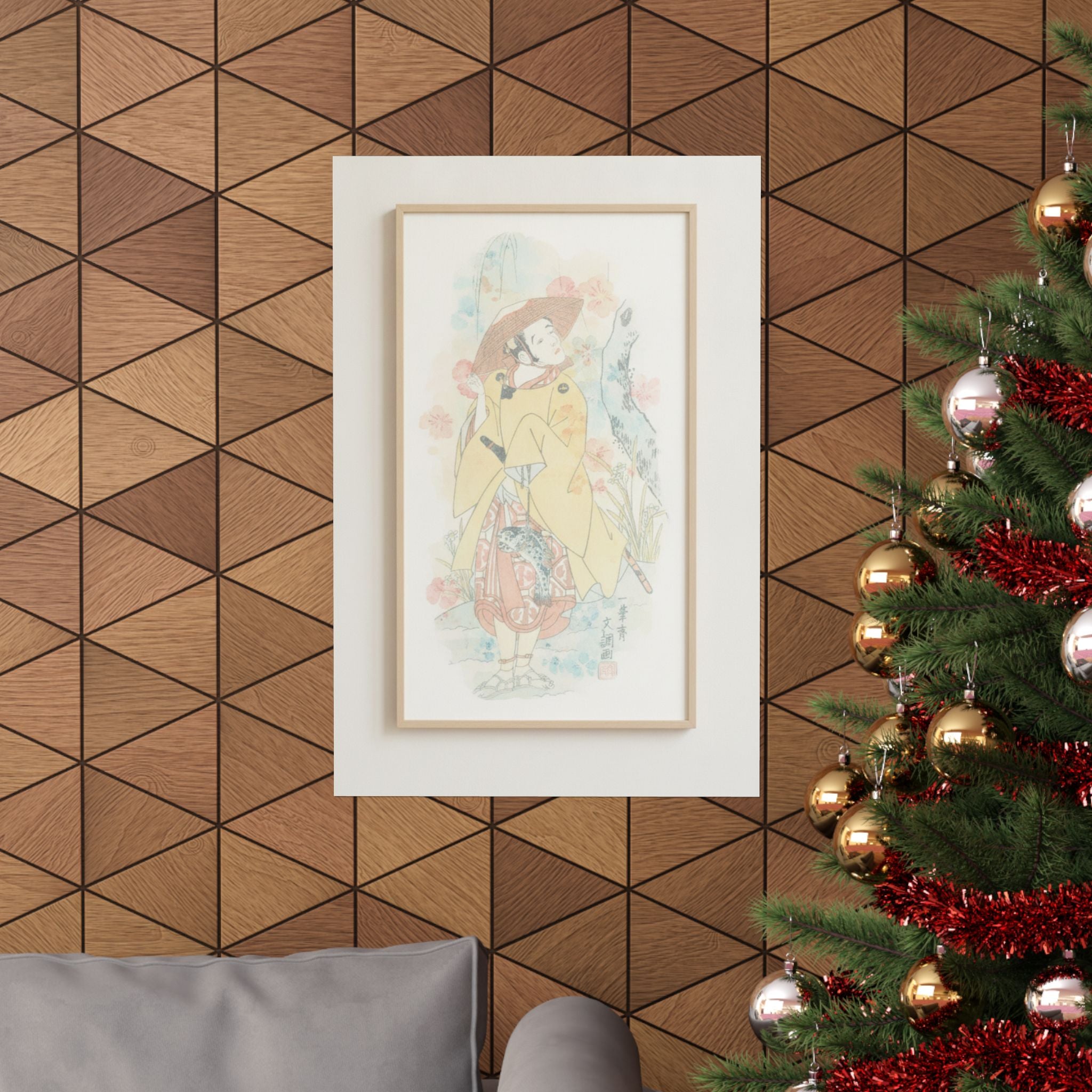 Watercolor — Arashi Otohachi I — Matte Poster