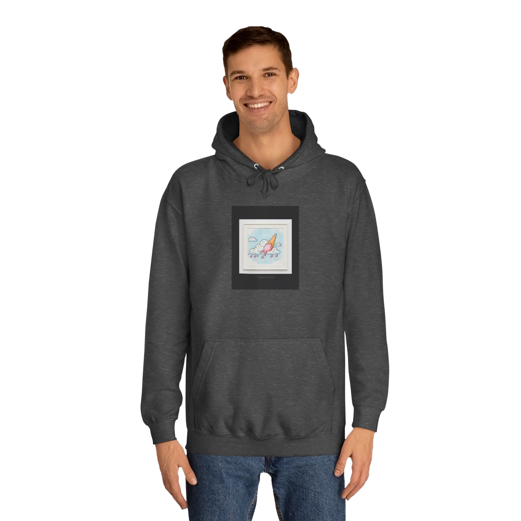 Melting Ice Cream Cloud Watercolour Pullover Hoodie