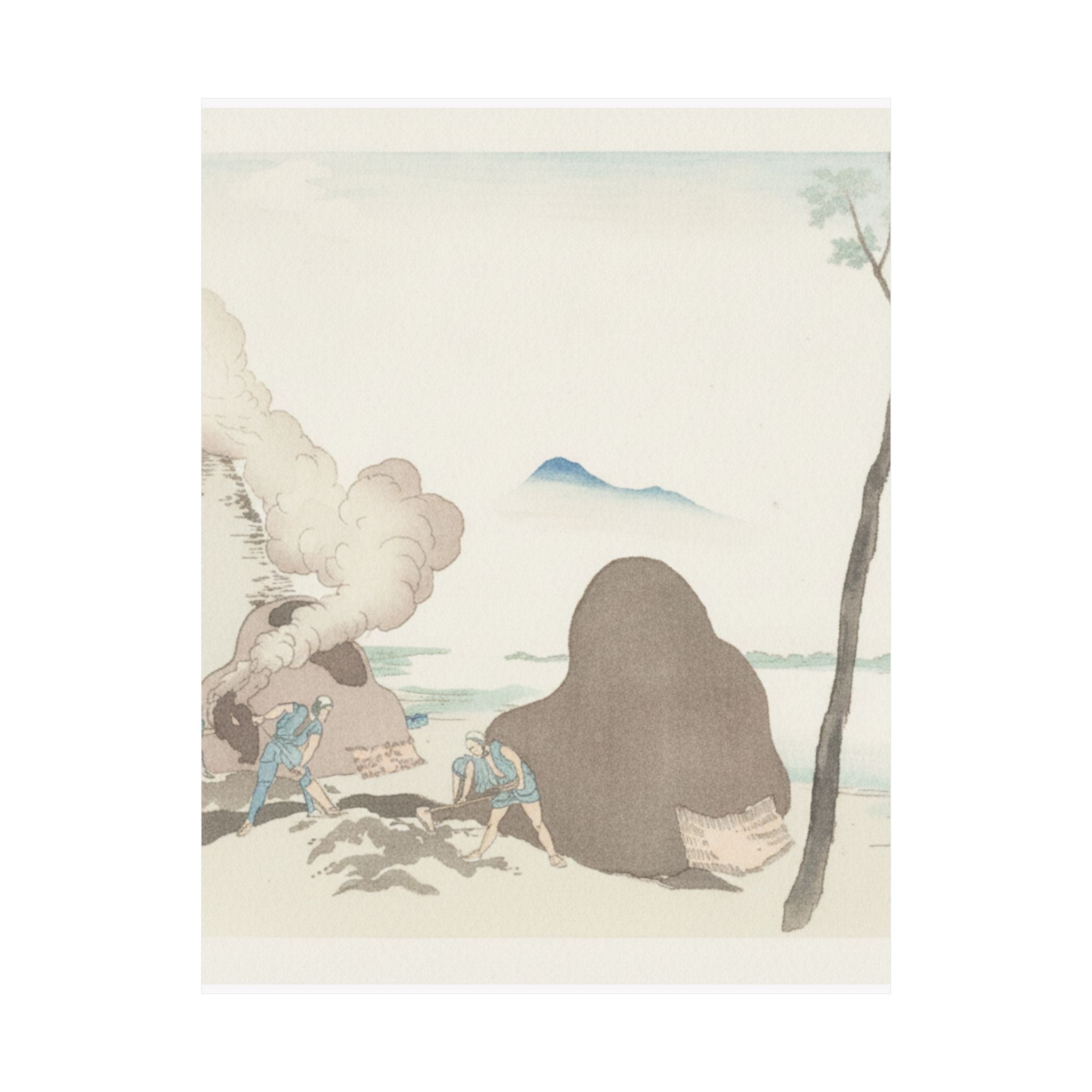Watercolor — Asakusa Imado — Matte Poster