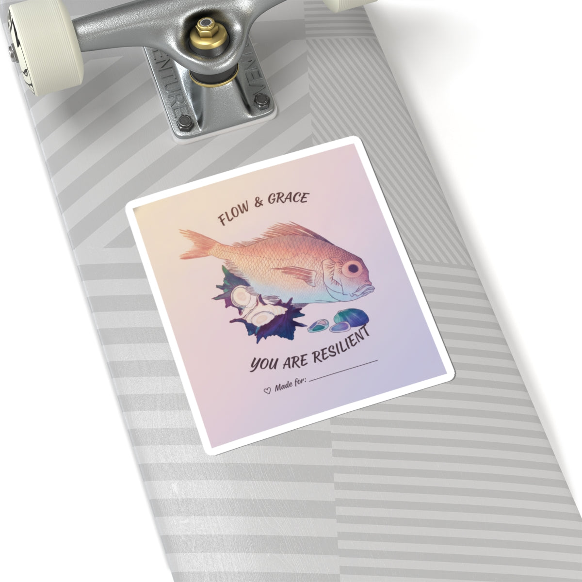 Affirmation — Tai Fish And Top-Shells — Kiss-Cut Sticker