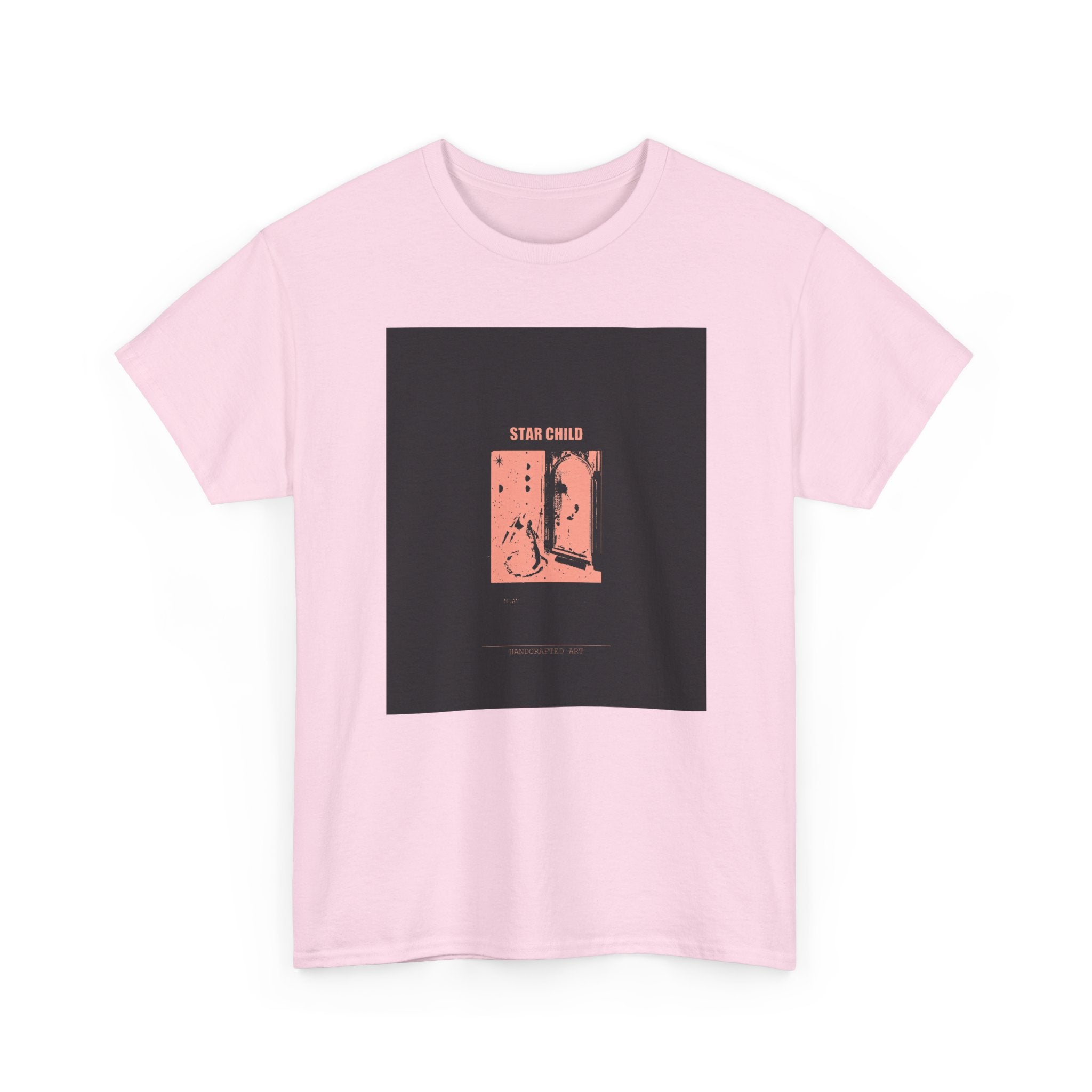 STAR CHILD Coral Duotone Screen Print Graphic Tee