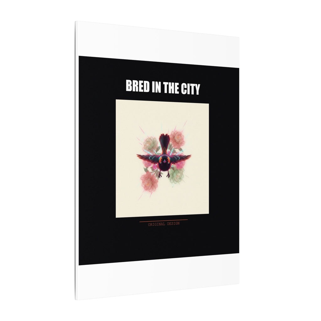 BRED IN THE CITY Flying Bird & Roses Matte Canvas