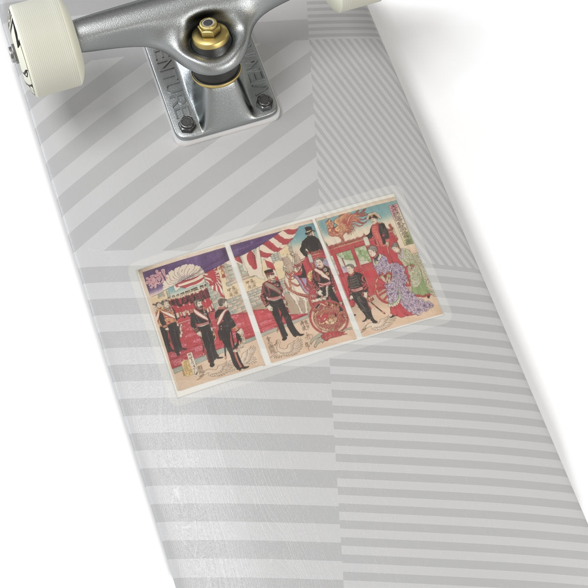 Japanese Street — Arrival Of The Emperor At Tokyo After The Victory (Russo-Japanese War) — Kiss-Cut Sticker
