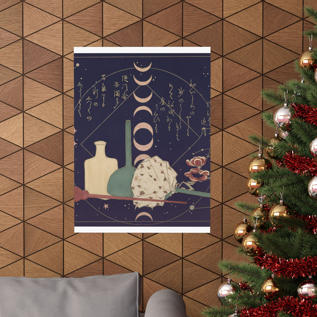 Celestial — Glass-Wares With Plum Blossoms — Matte Poster