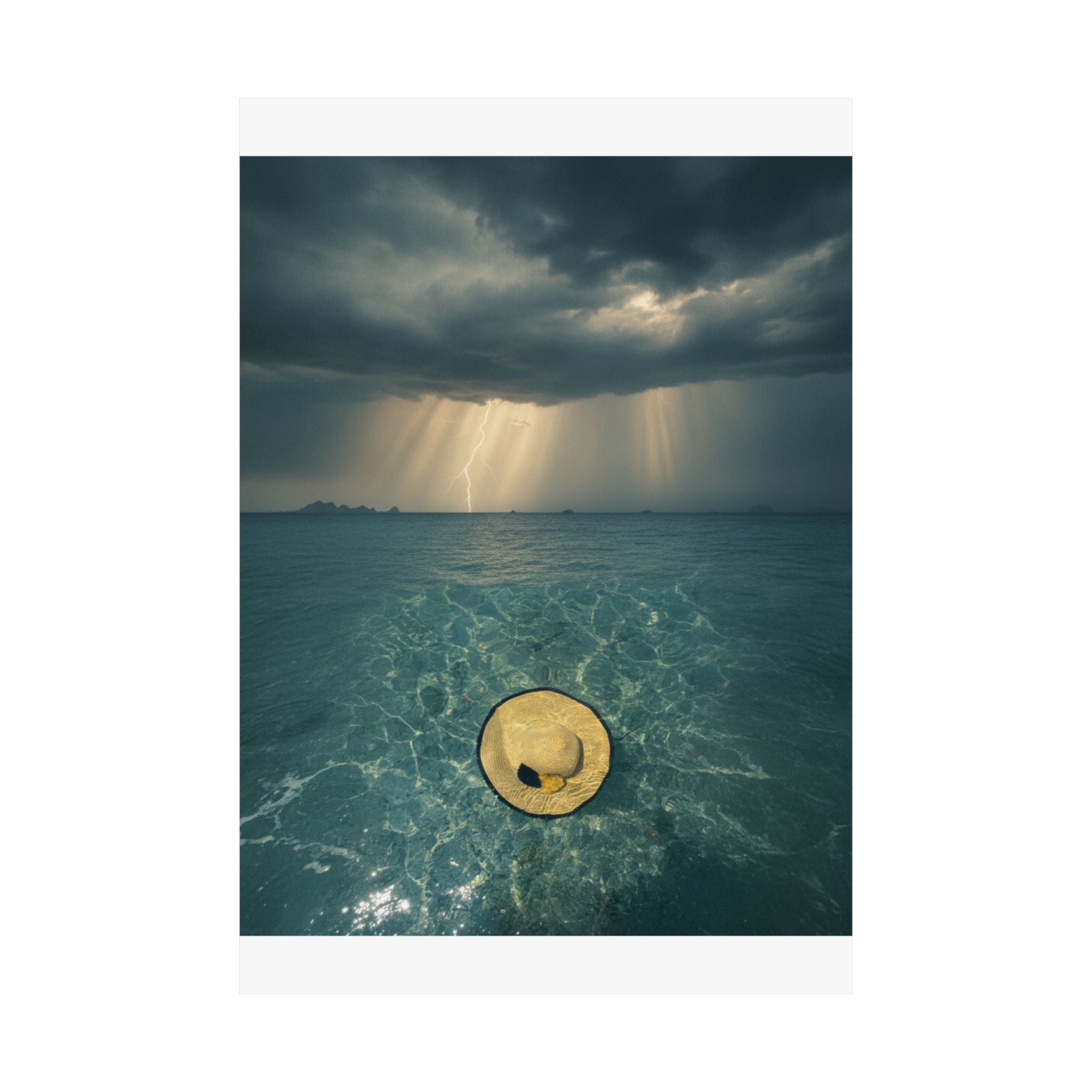Dramatic Storm — Hat — Matte Poster
