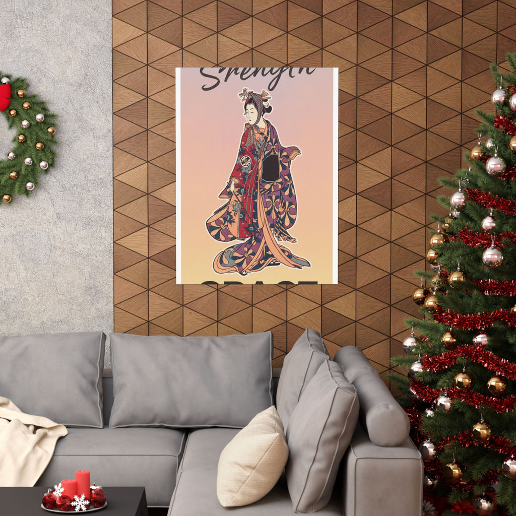 Affirmation — Segawa Kikunojō Ii As A Woman Standing — Matte Poster