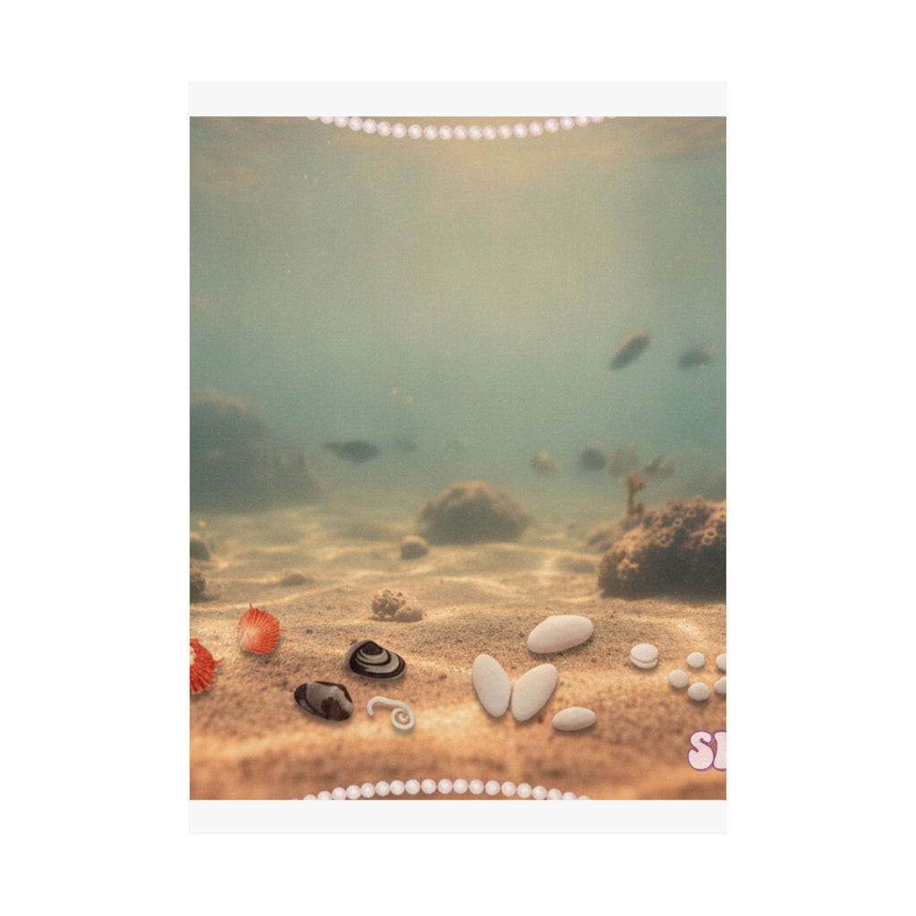 Scenic Nature — Shells Under Water — Matte Poster